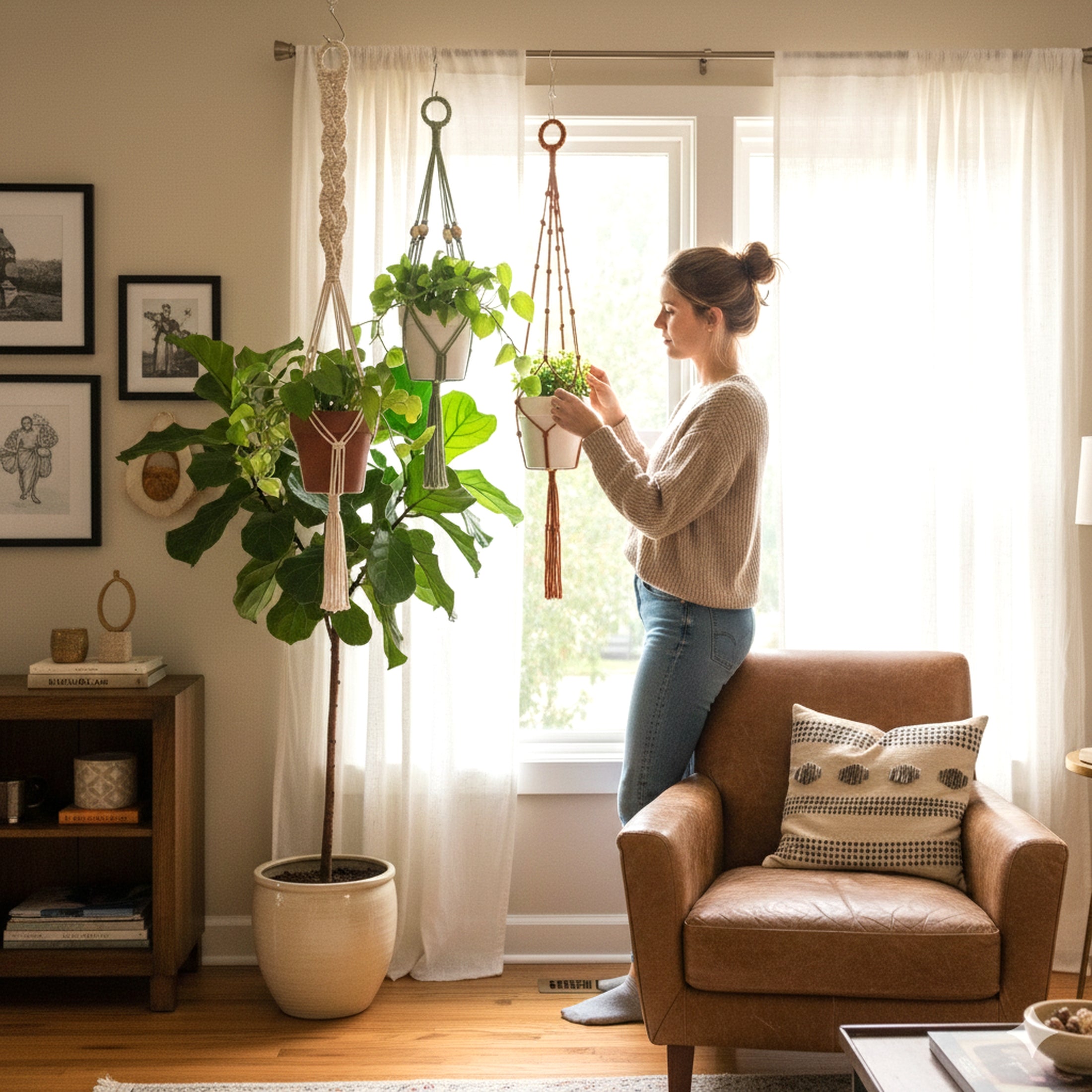 Macrame Plant Hanger macrame for plant hangers and warm decor I87