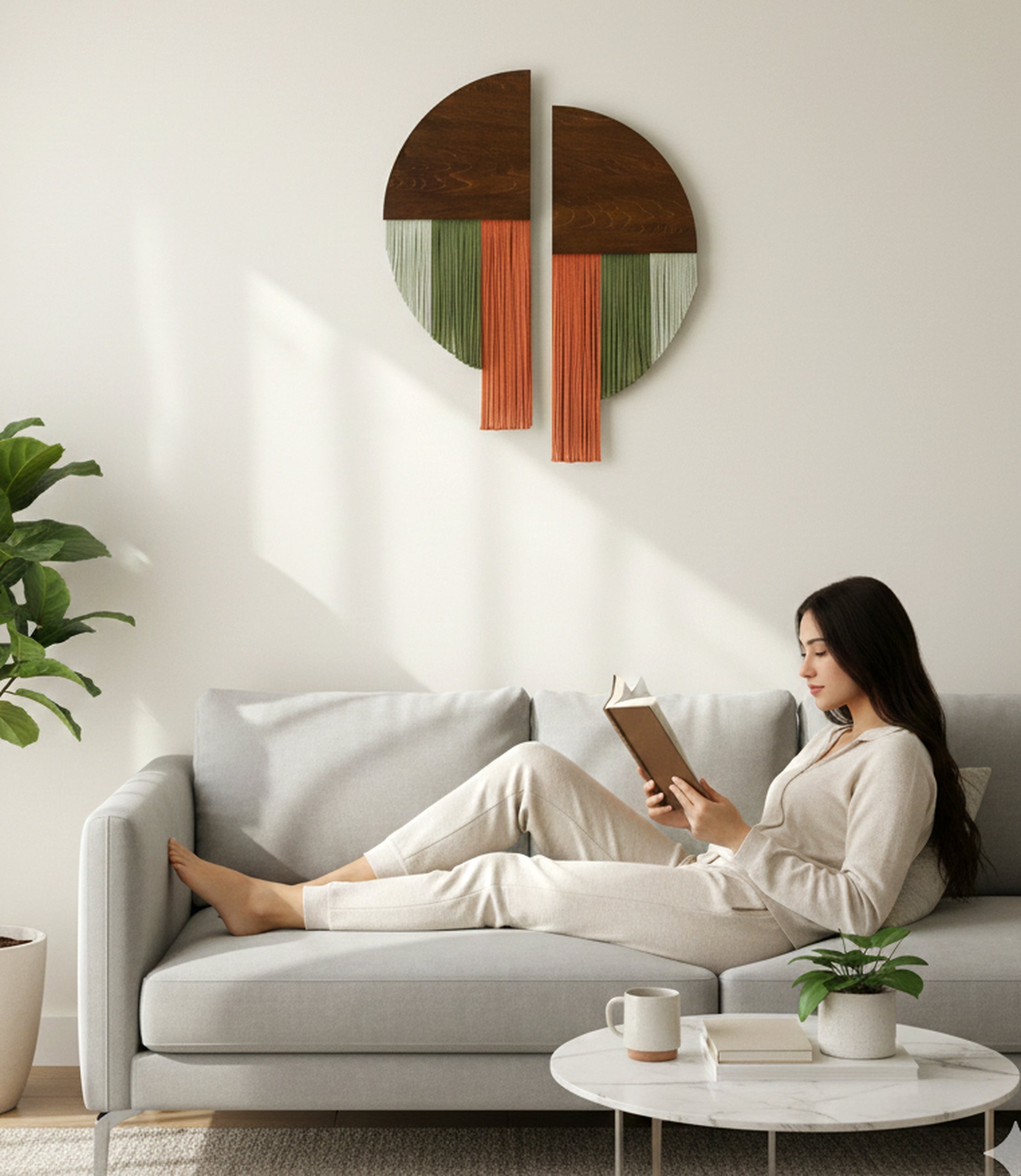 Soulmate Macrame Wall Hanging macrame wall hanging for fiber wall art V65