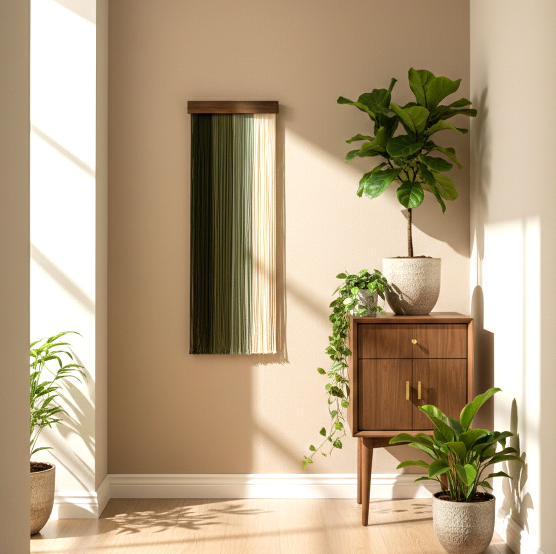 The Fade Macrame Wall Hanging for Fiber Wall Art Decor W76