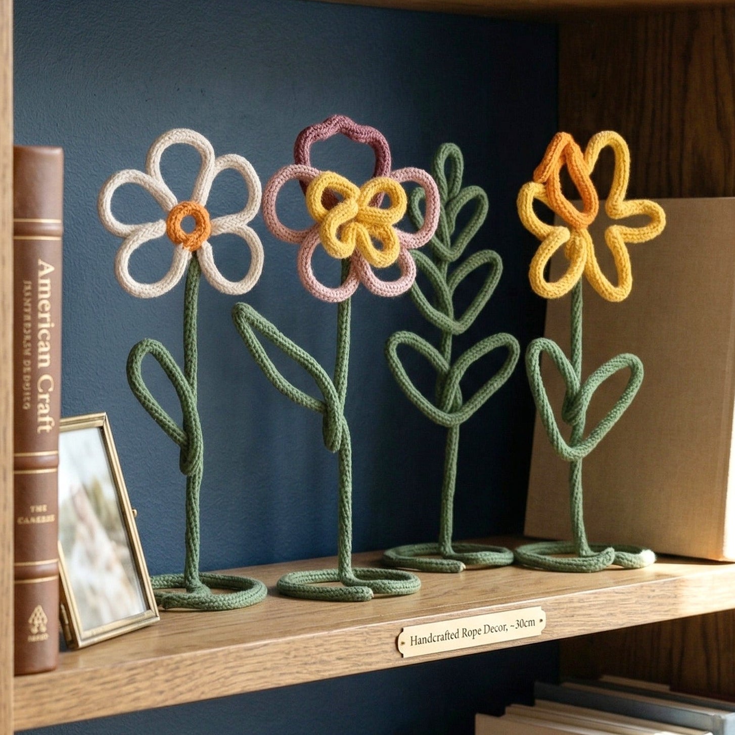 Flower Table Decor Wood Modern Home Decor for Table Styling U42