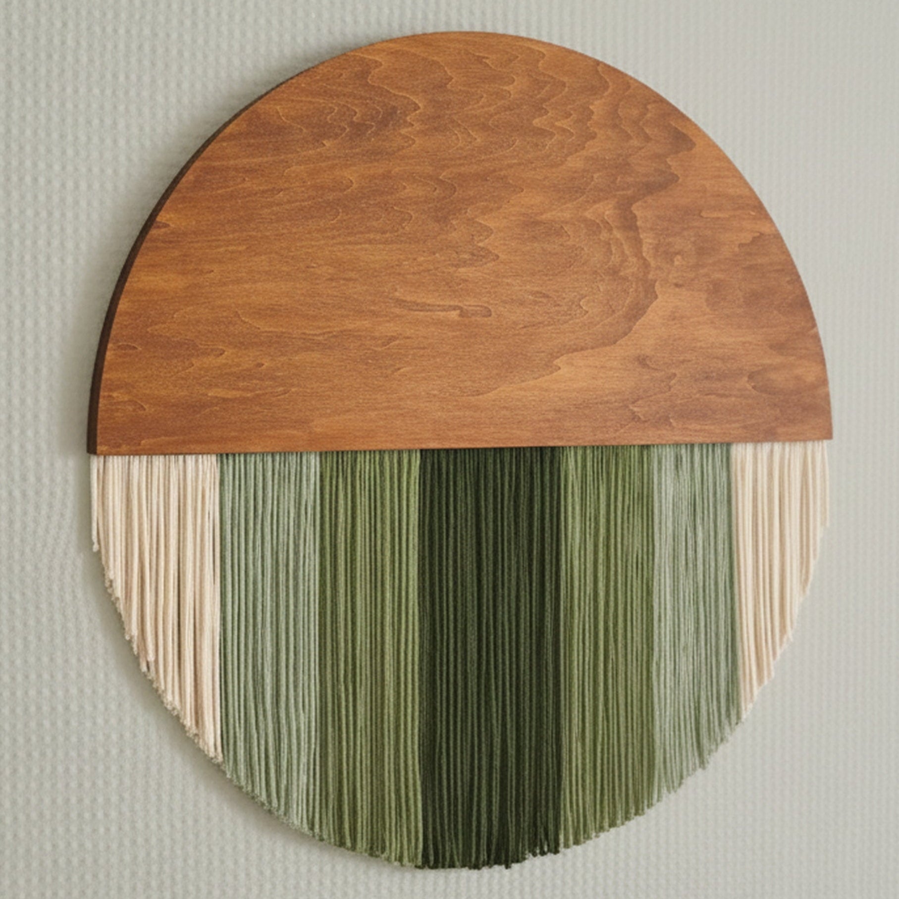 Lunar Memory Wall Hanging round wall decor for handmade macrame art V07