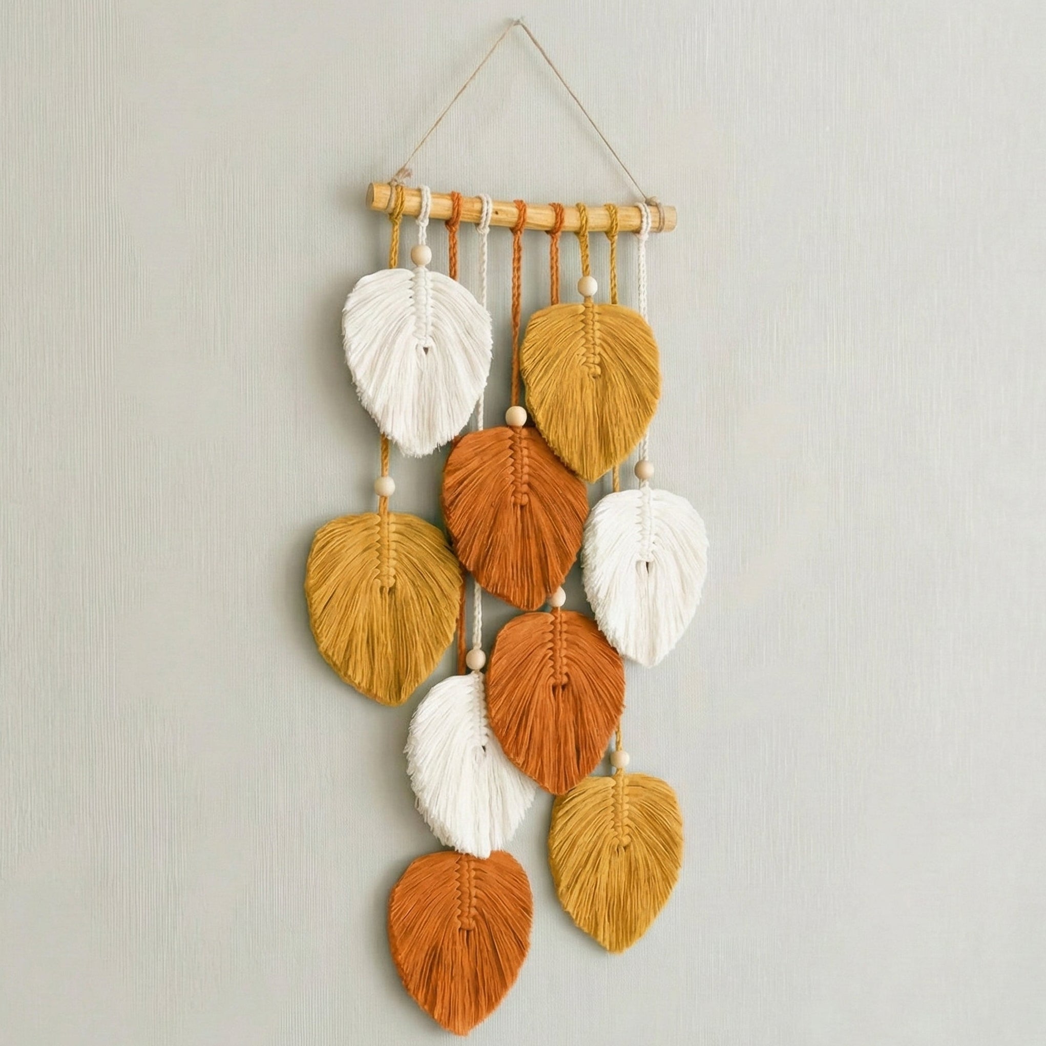 Macrame Leaf Wall Hanging macrame for Boho Wall Decor and Home Styling L40