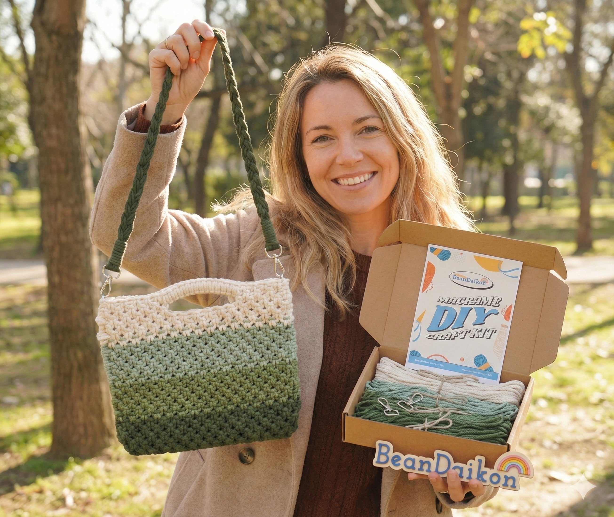 Macrame Bag DIY Kit macrame cord for diy bag kit lovers K10