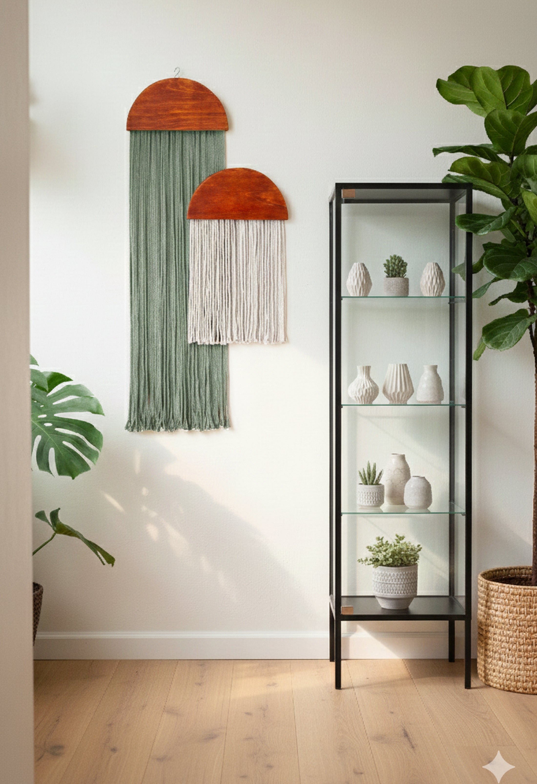 The Half Moon Wall Hanging macrame wall hanging for boho wall art W21