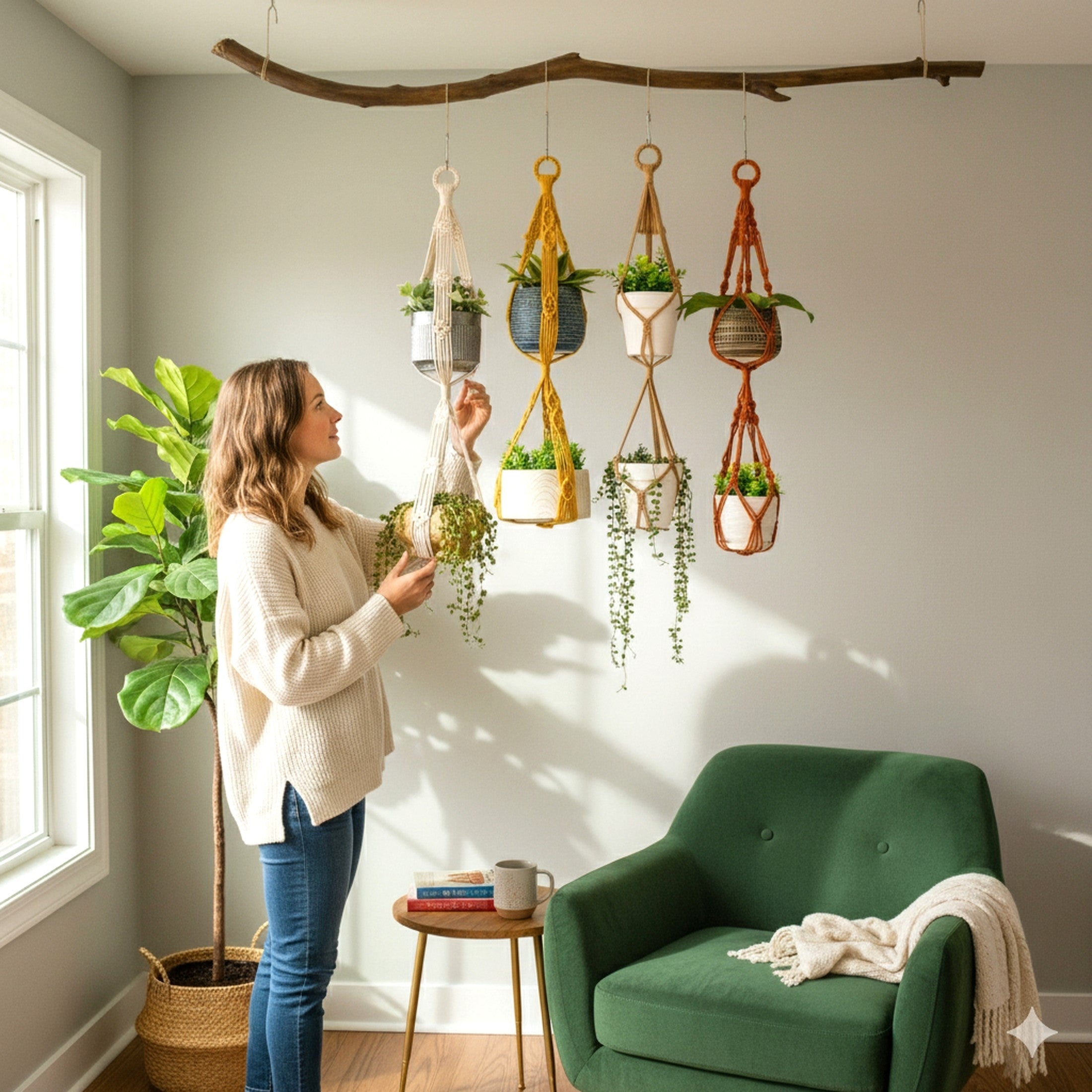 Macrame Plant Hanger macrame for plant hangers and layered decor I73