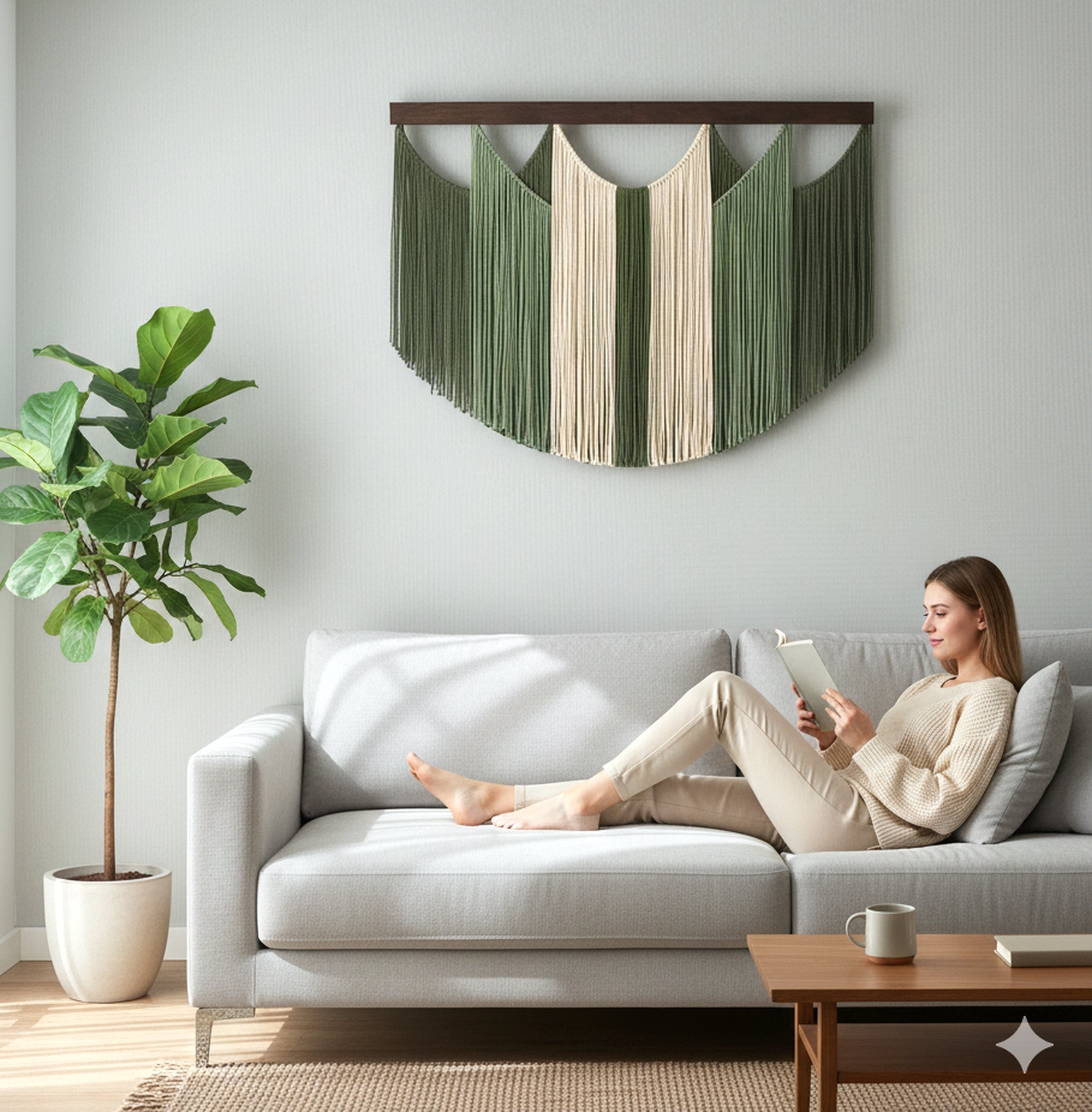 The Calm Wall Hanging – Macrame for Soothing Home Decor V90