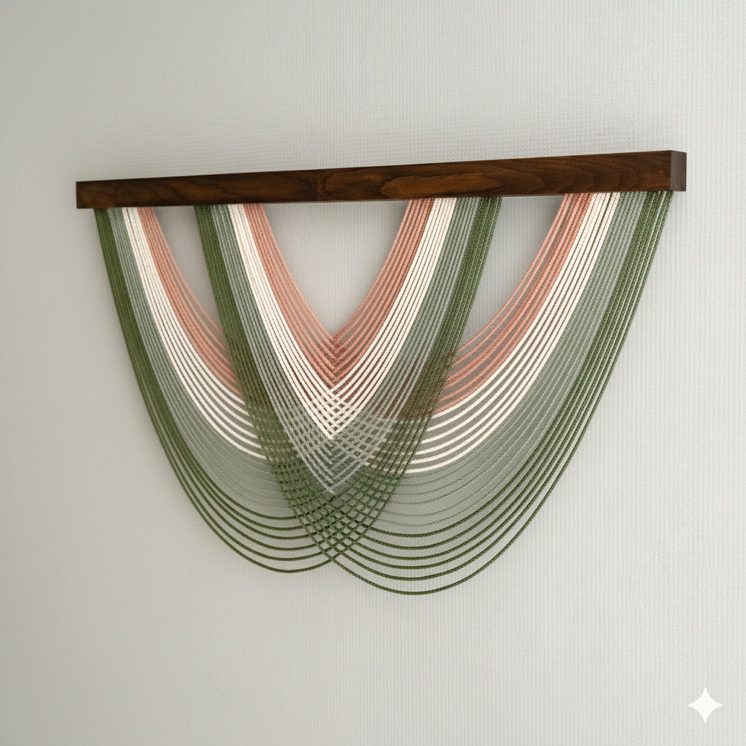 Large Modern Macrame Wall Art - The Matrix  V16