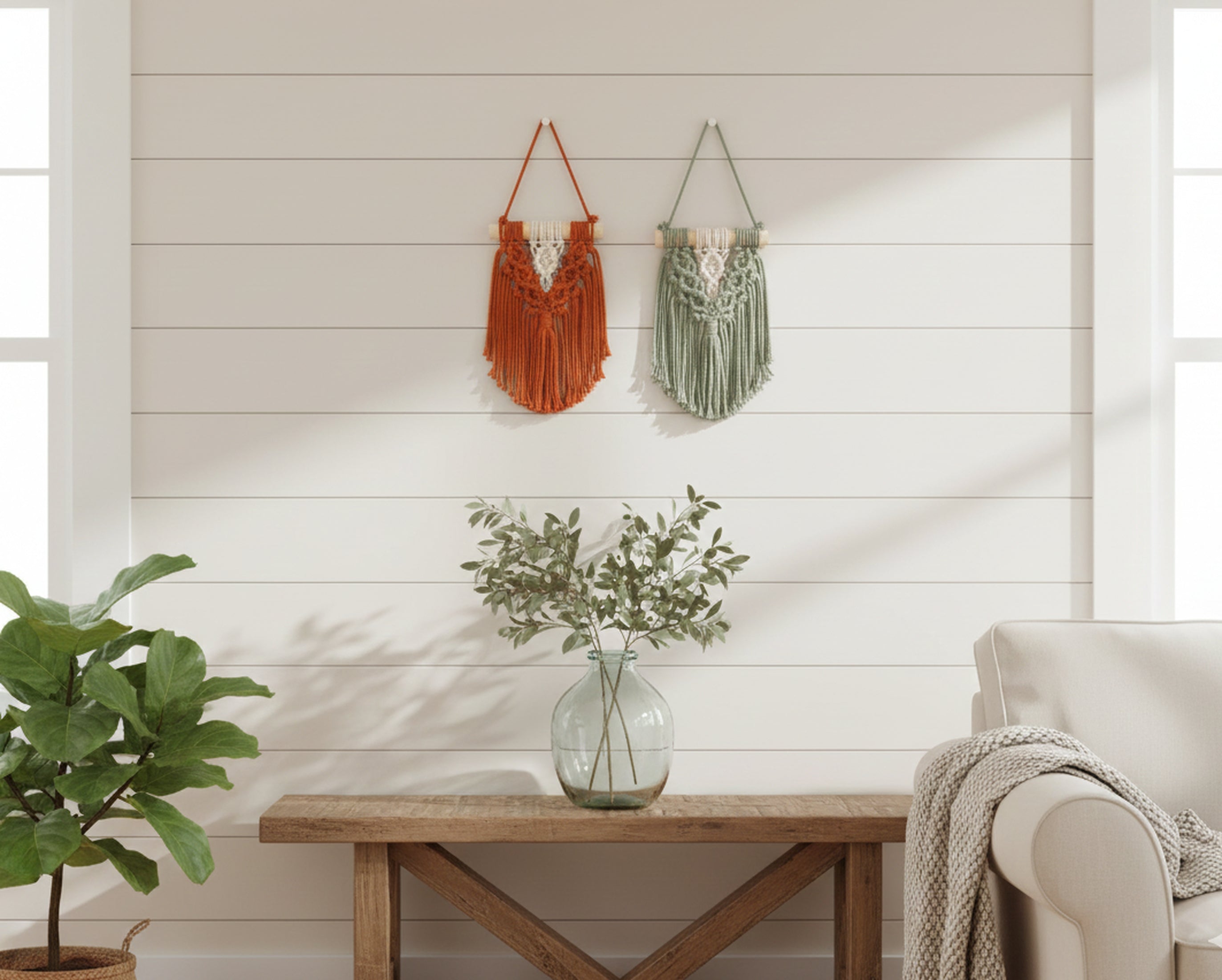 Small Macrame Wall Hanging DIY Kit For Beginner  K17