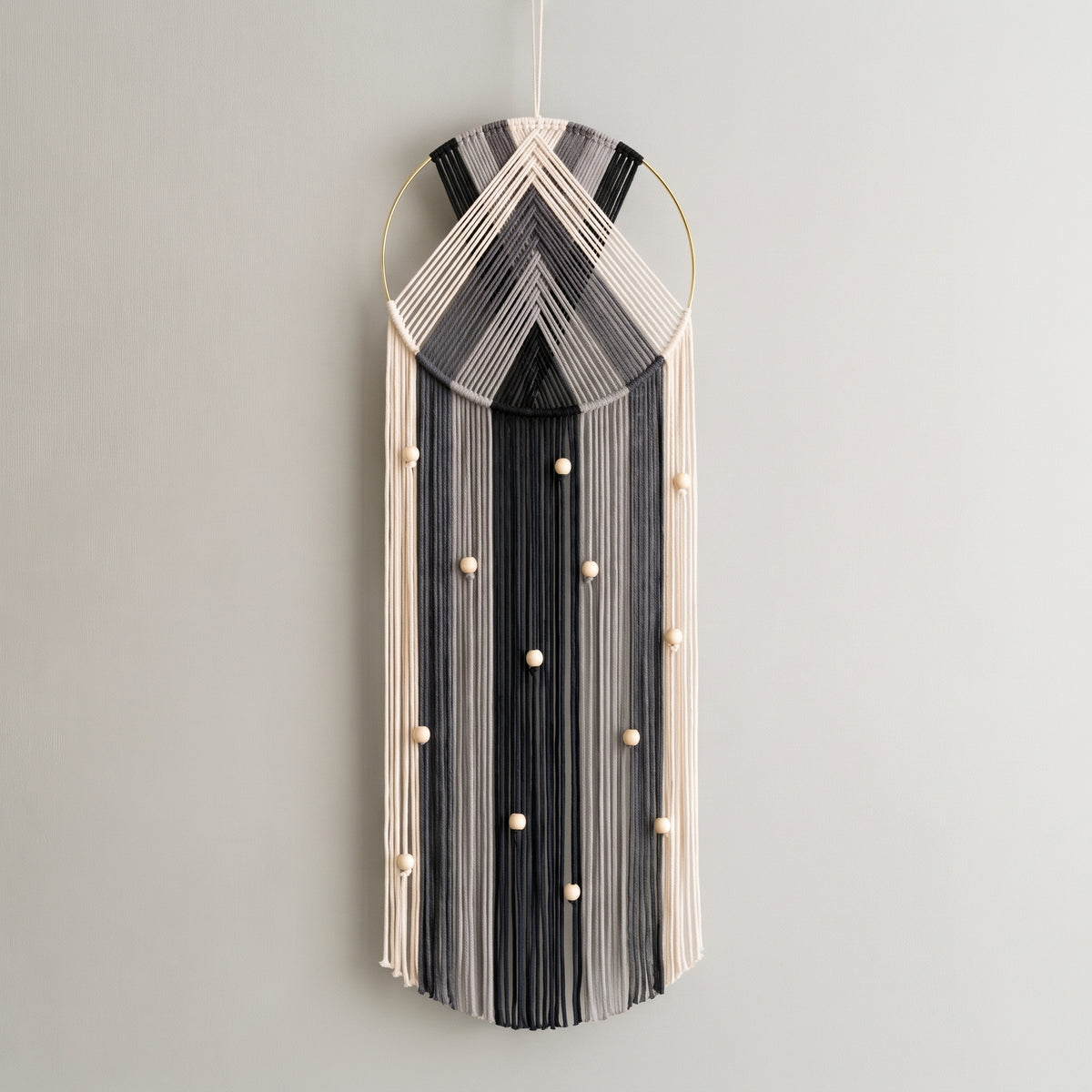 Boho Macrame Wall Hanging – Cotton Dreamcatcher Wall Decor Handmade V51