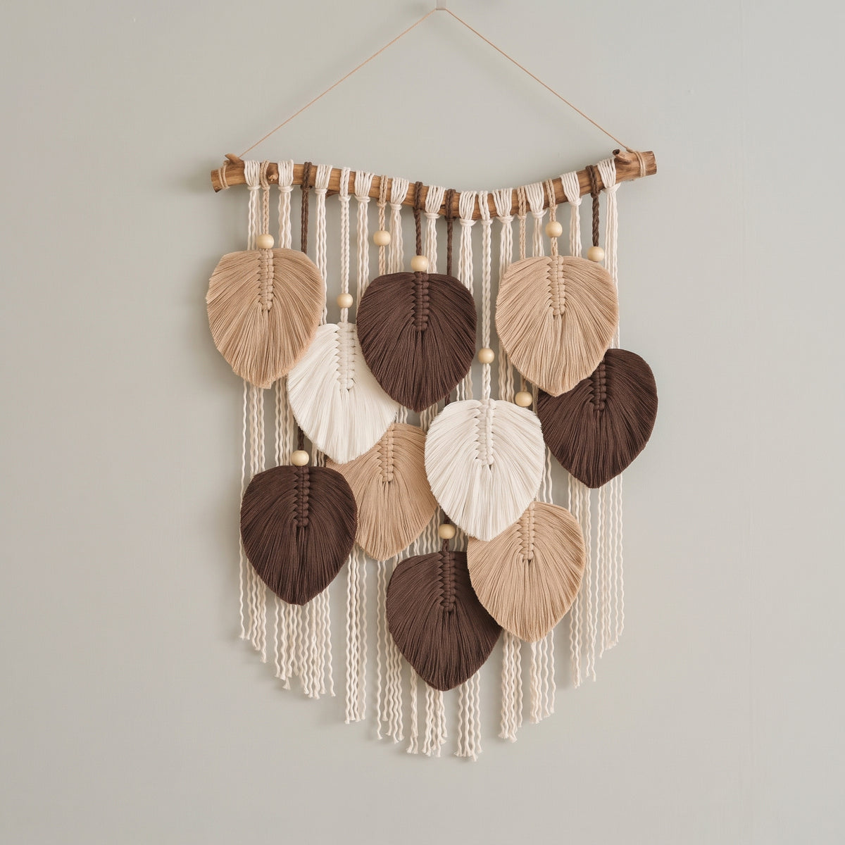 Macrame Leaf Wall Hanging macrame for Boho Wall Decor L33