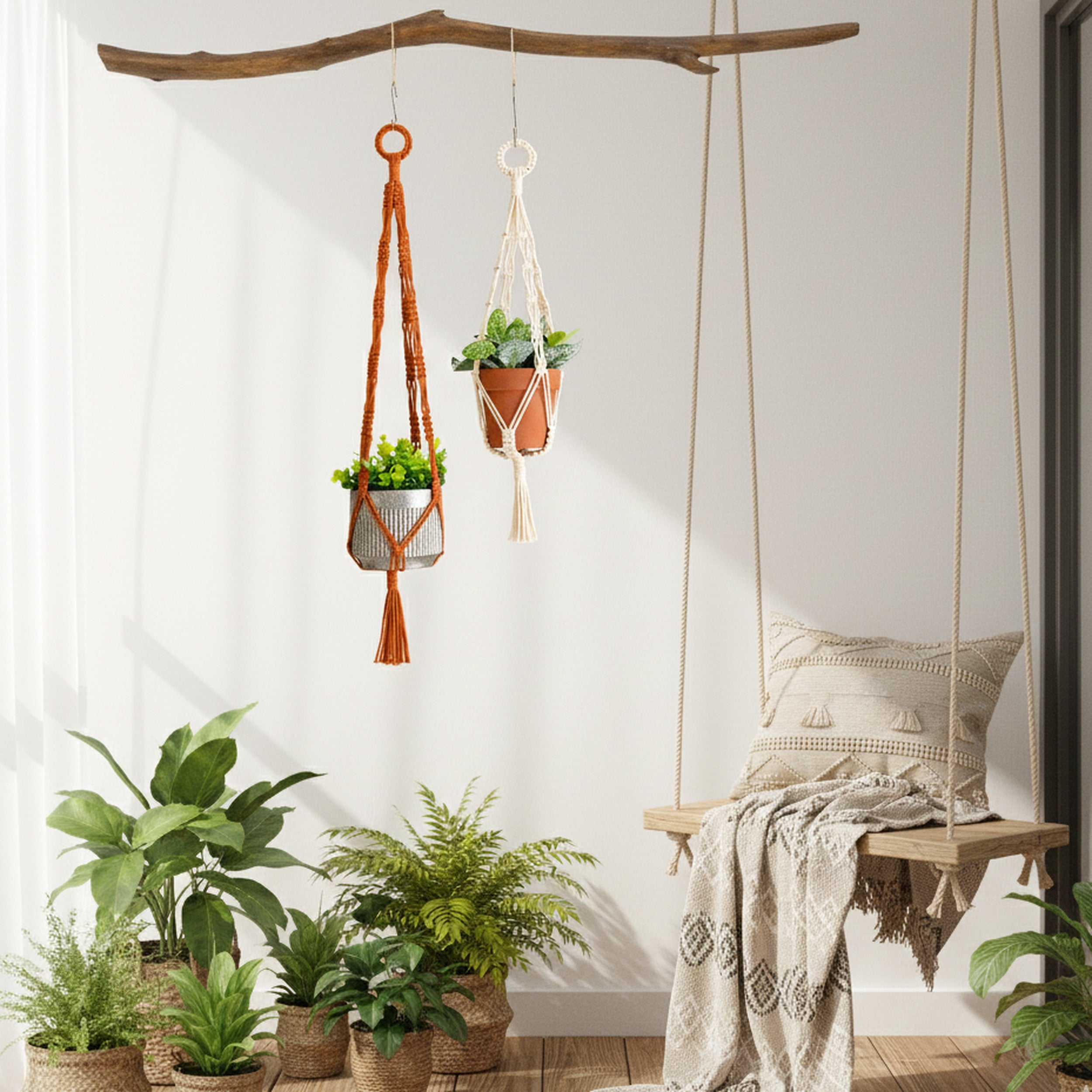 Macrame Plant Hanger macrame for plant hangers and handmade decor H75