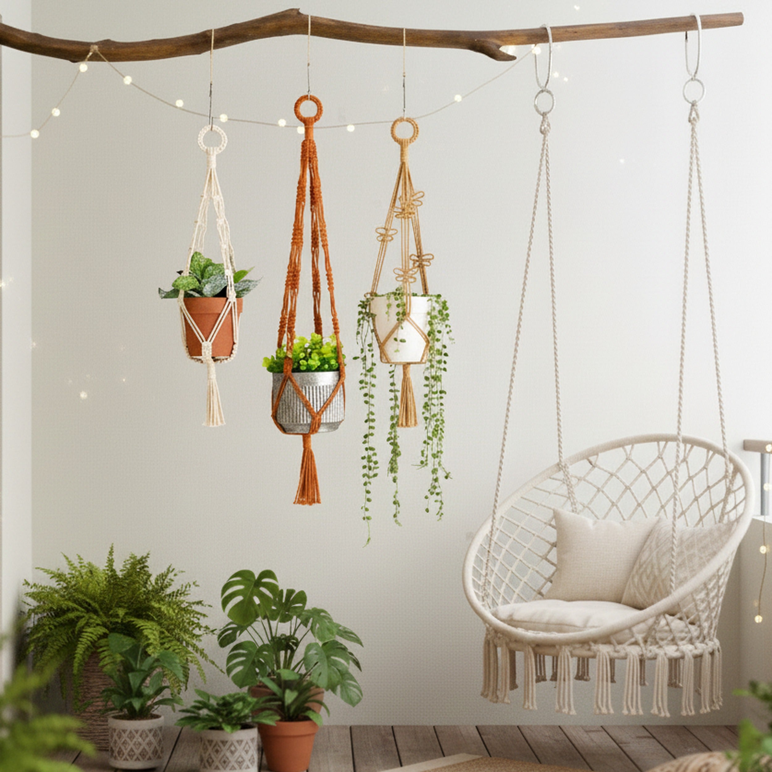 Macrame Plant Hanger macrame for plant hangers and handmade decor H75