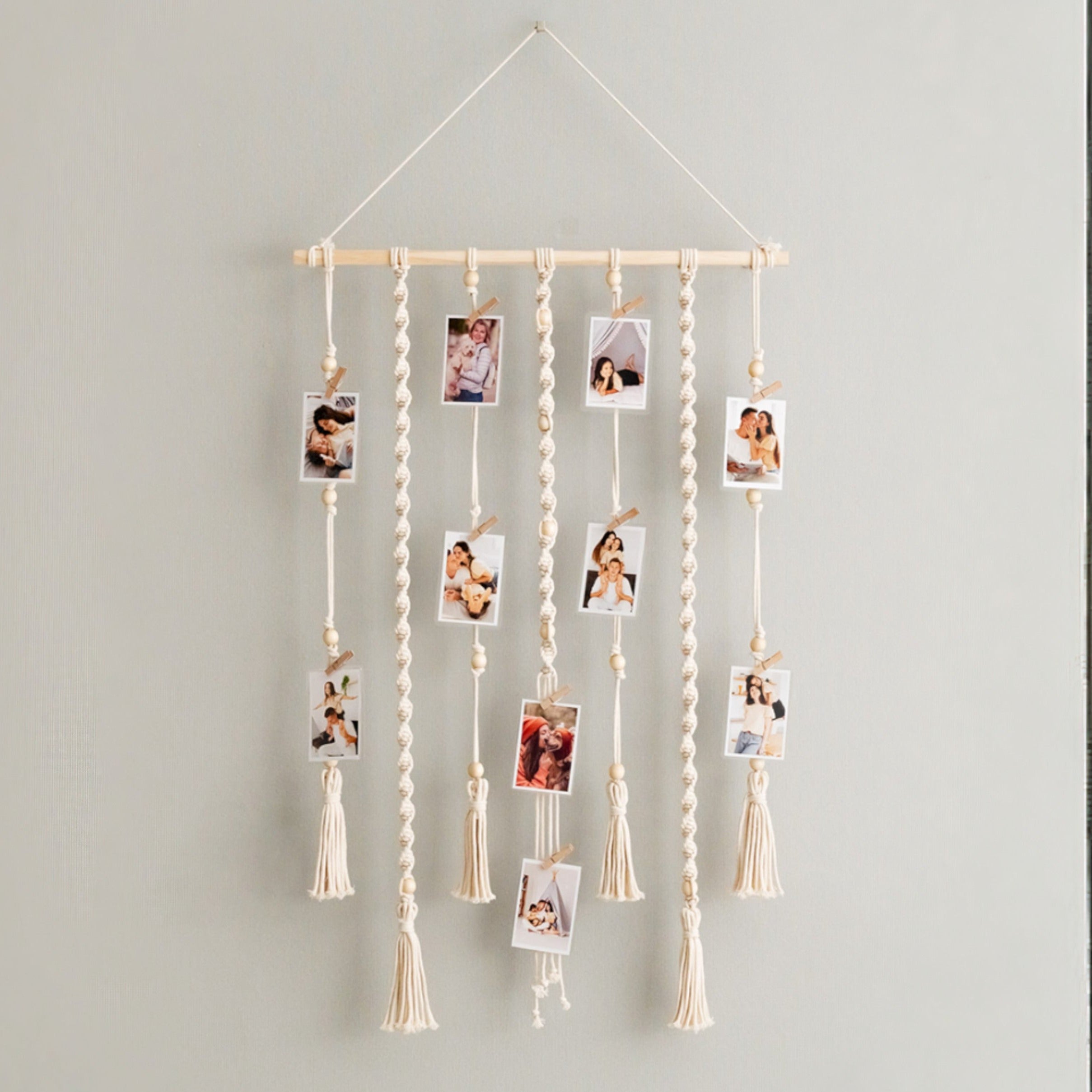 Wall Photo Hanger For Boho Home Decor