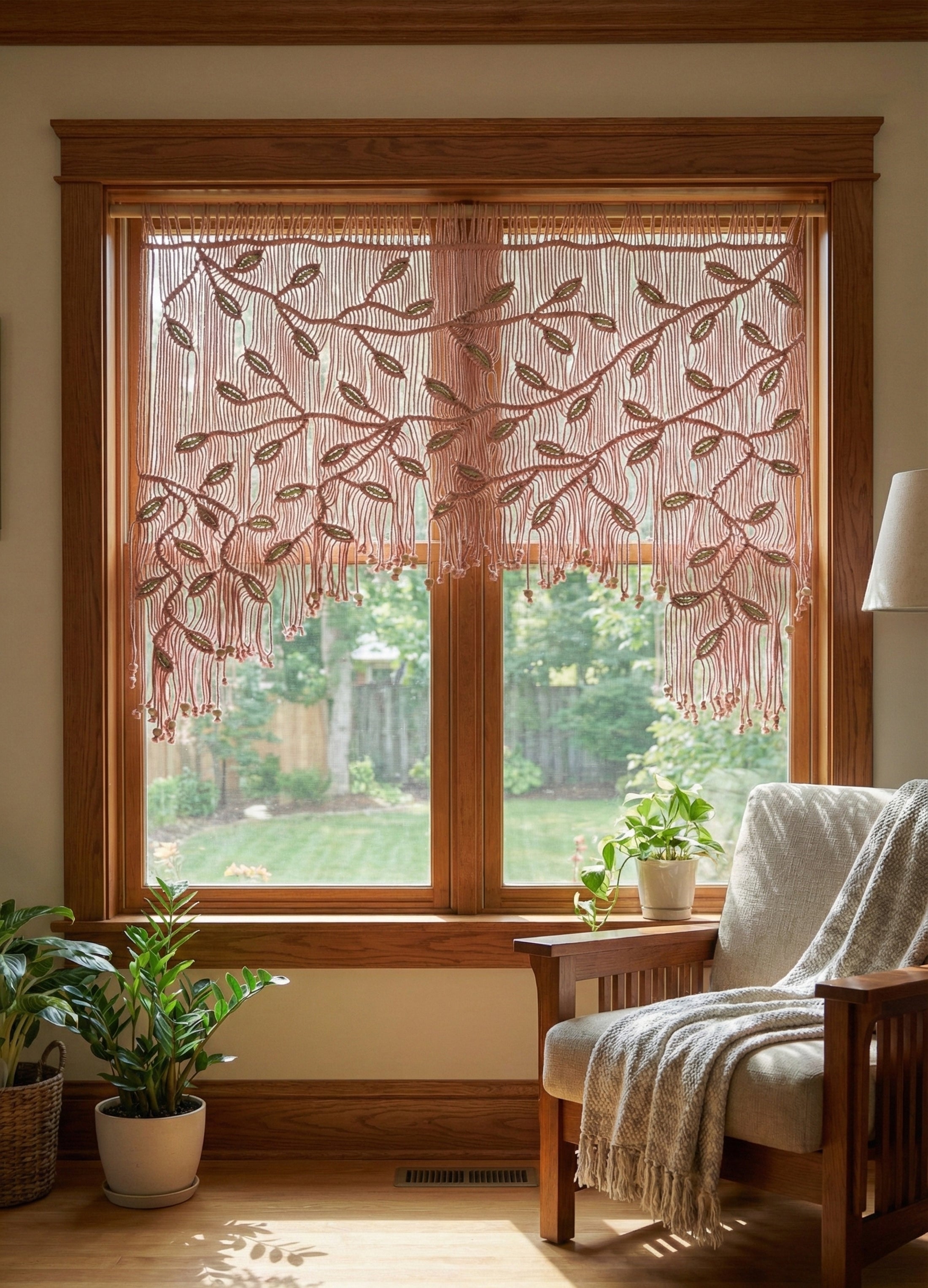 Macrame Curtain macrame cord for boho wall decor and minimalist style C18