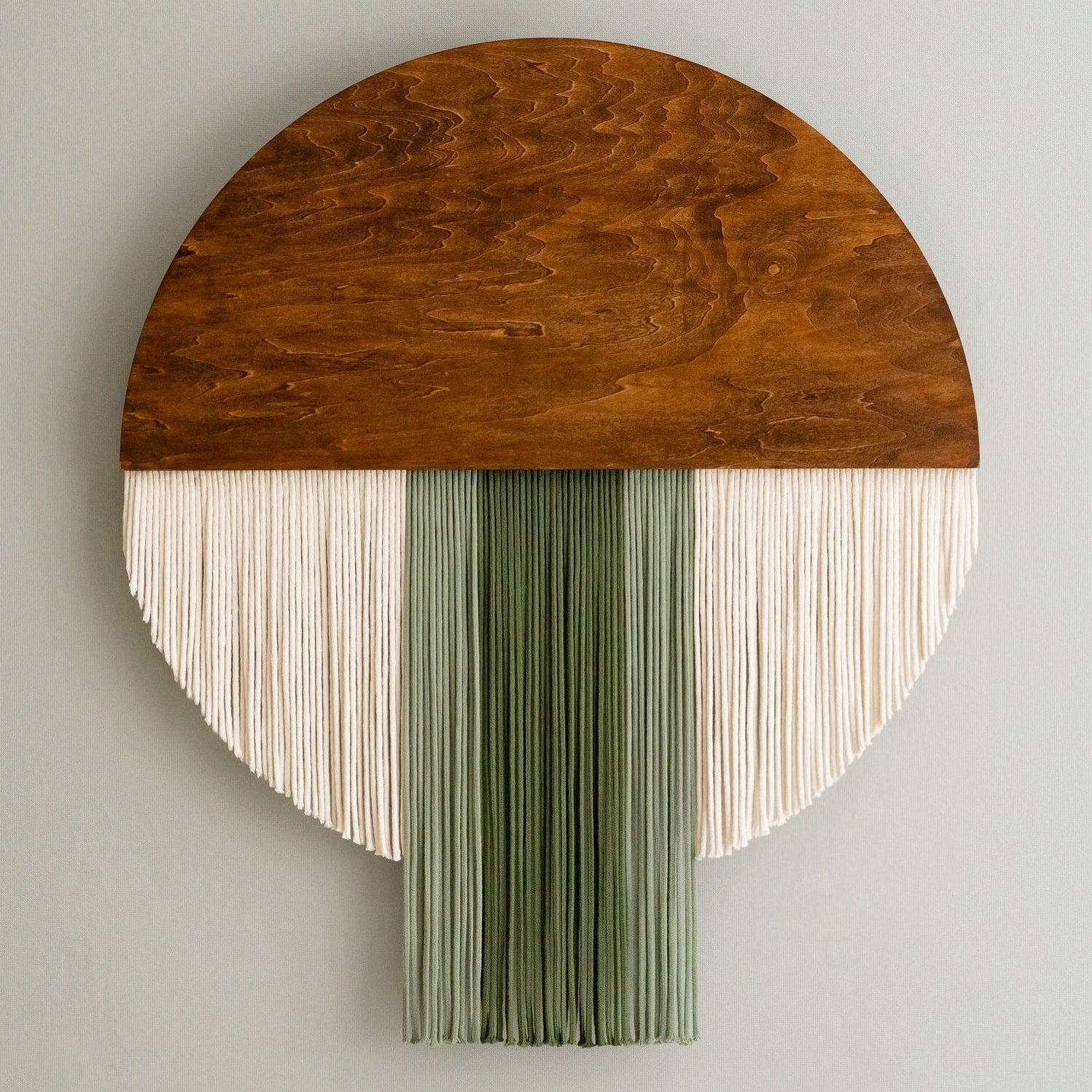 The Bloom round wall decor for handmade macrame art V60