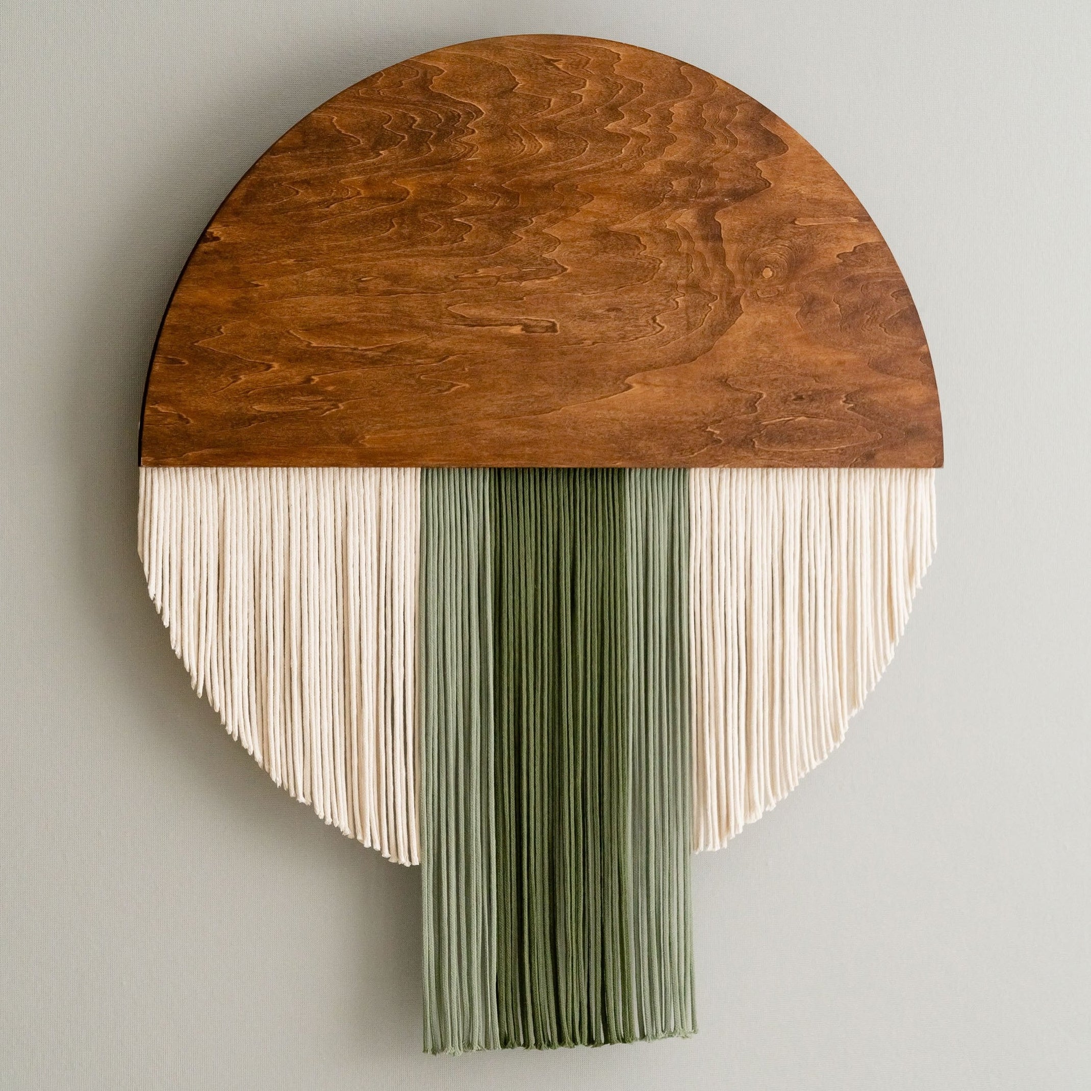 The Bloom round wall decor for handmade macrame art V60