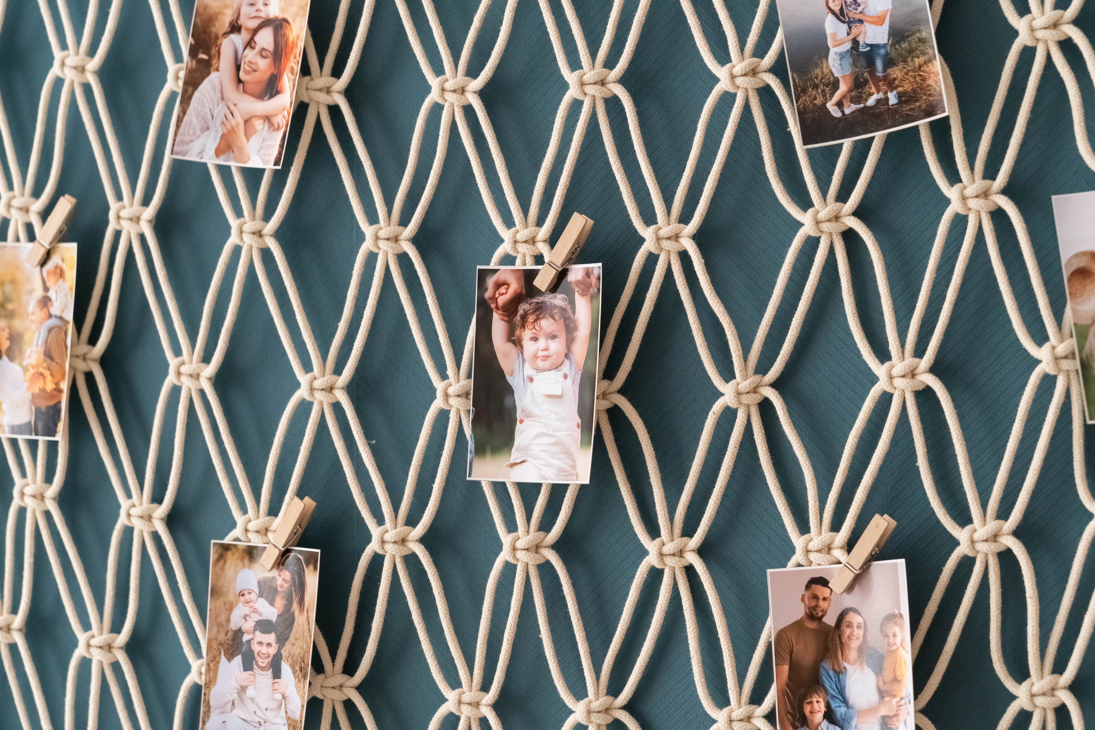 Macrame Photo Hanger macrame cord for Photo Wall Decor and Display I19
