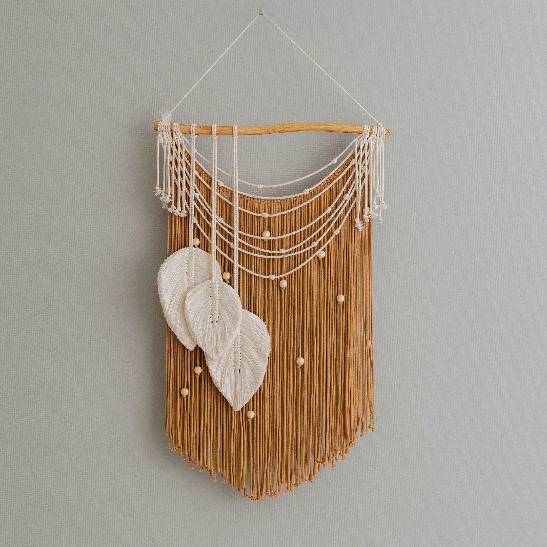Macrame Leaf Wall Hanging Macrame for Boho Wall Decor L42