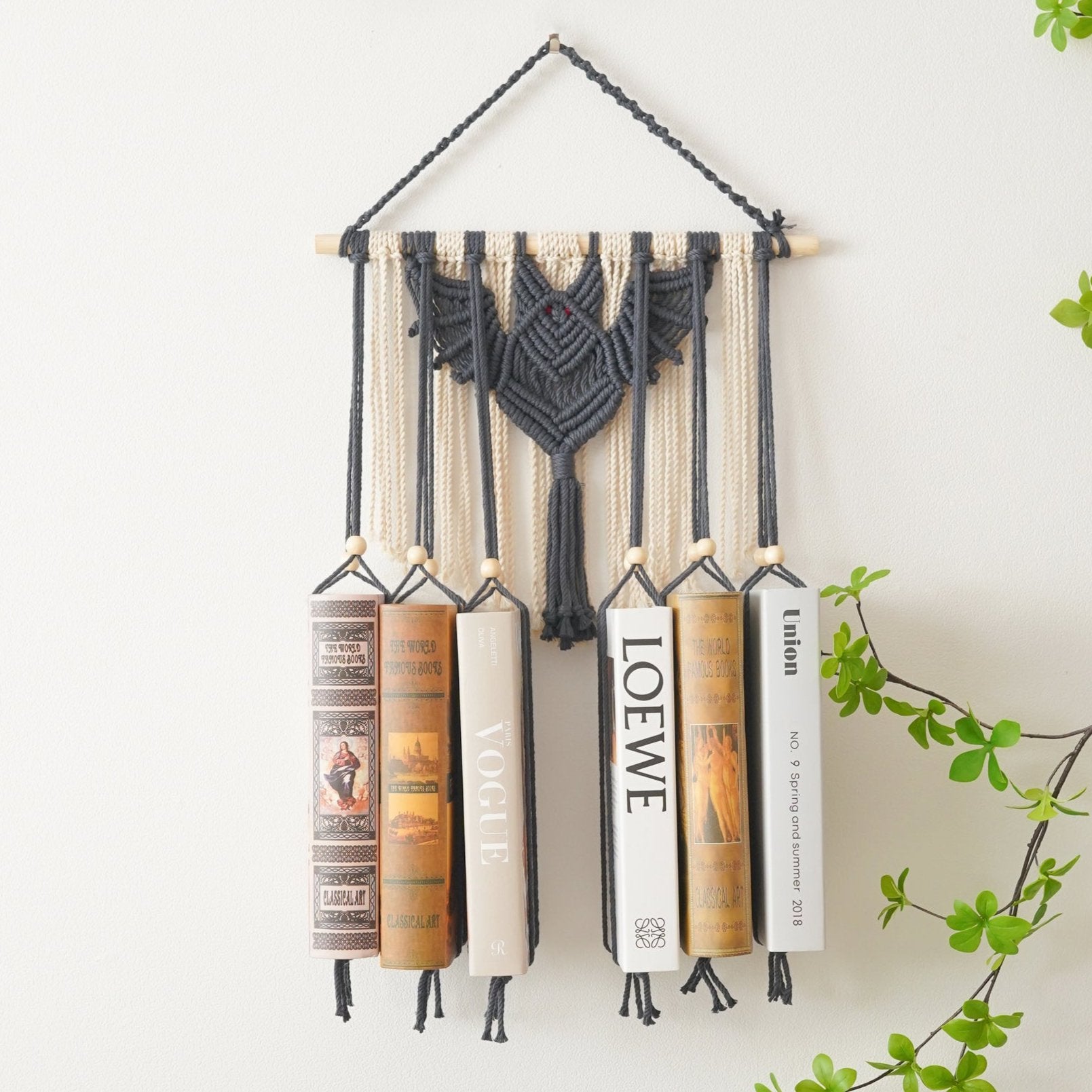 Bat Wall Book Holder for Spooky Halloween Decor