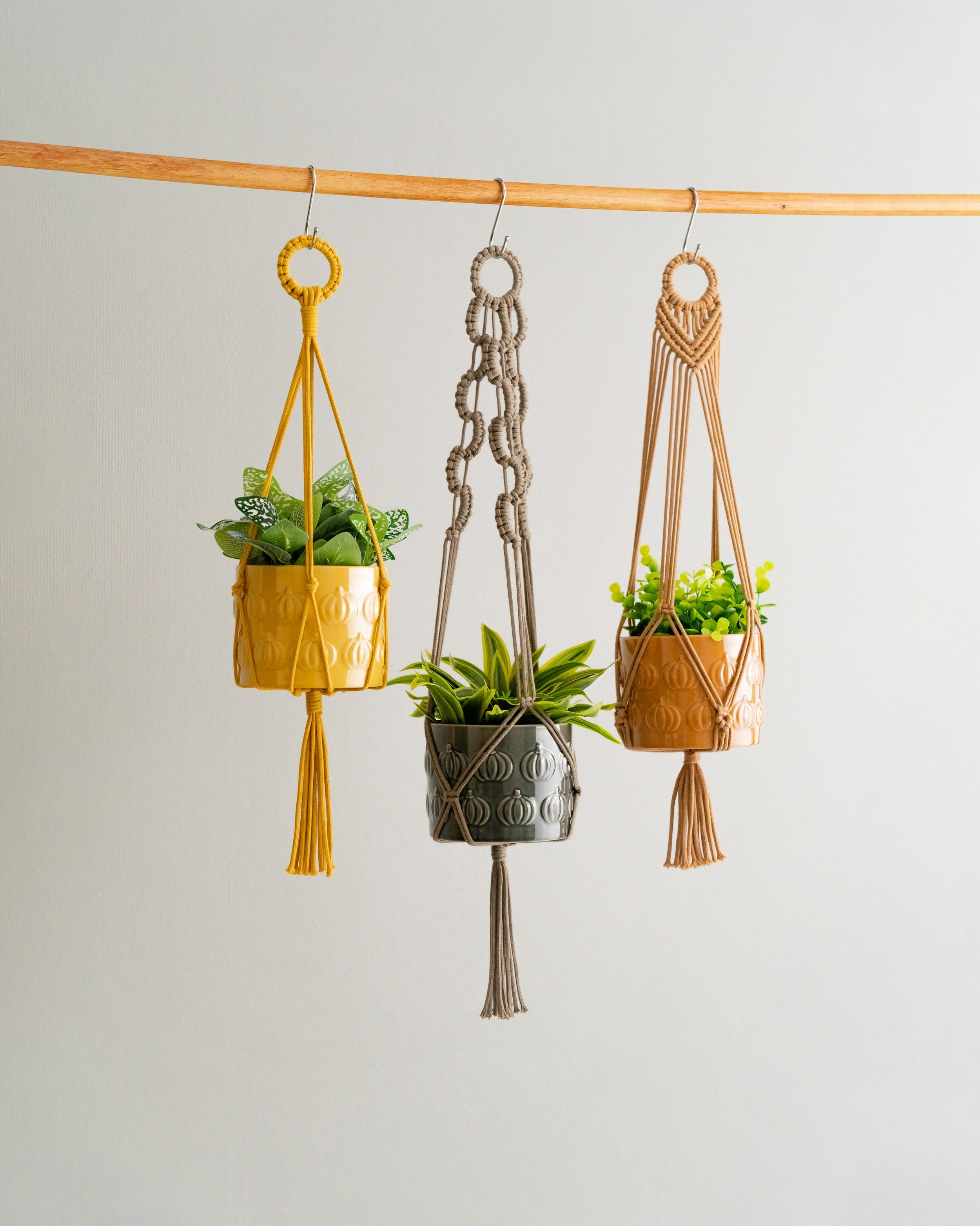 Macrame Plant Hanger For Natural Indoor Garden Decor