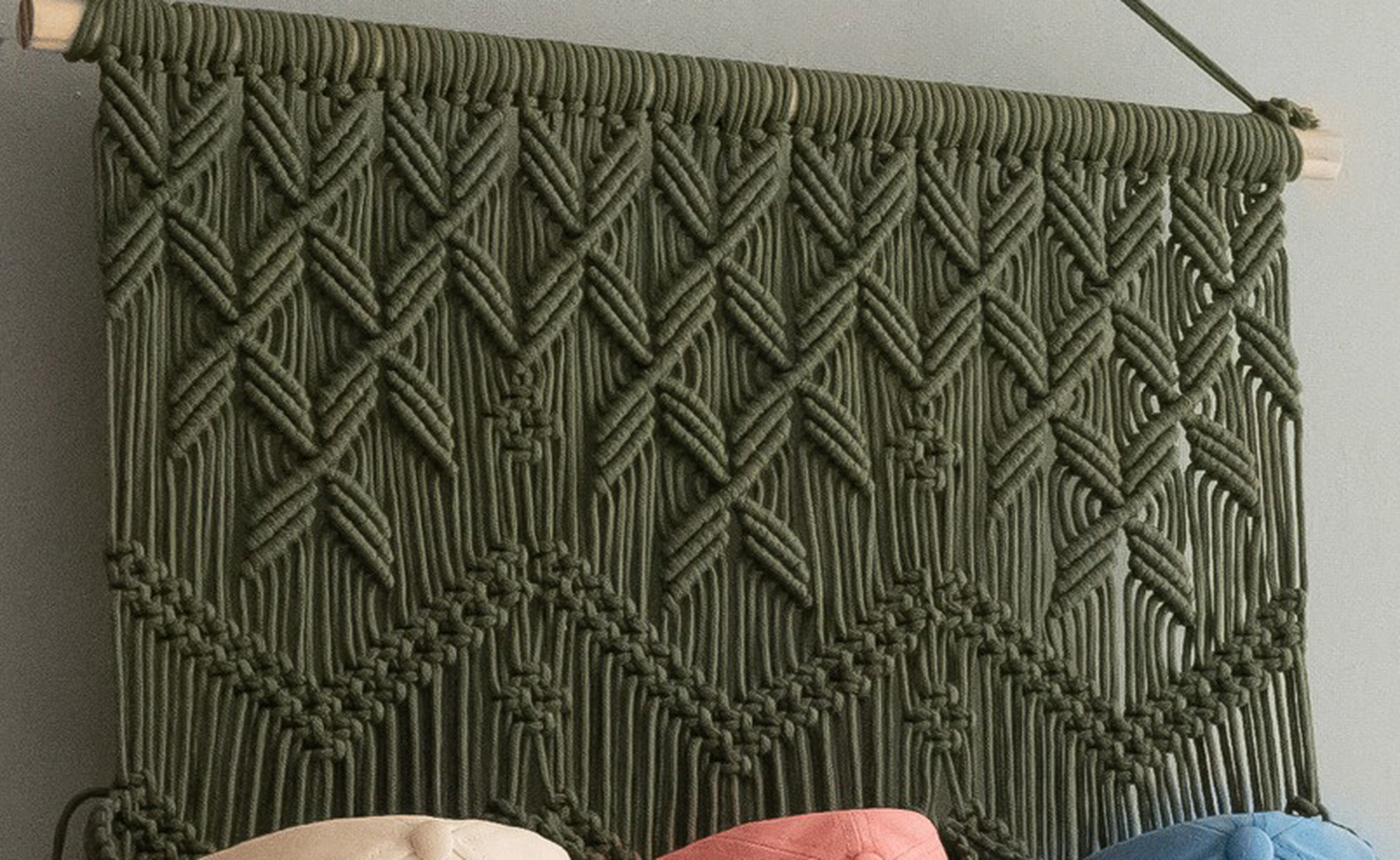 Macrame Baseball Cap Holder – Hat Organizer for Wall I23