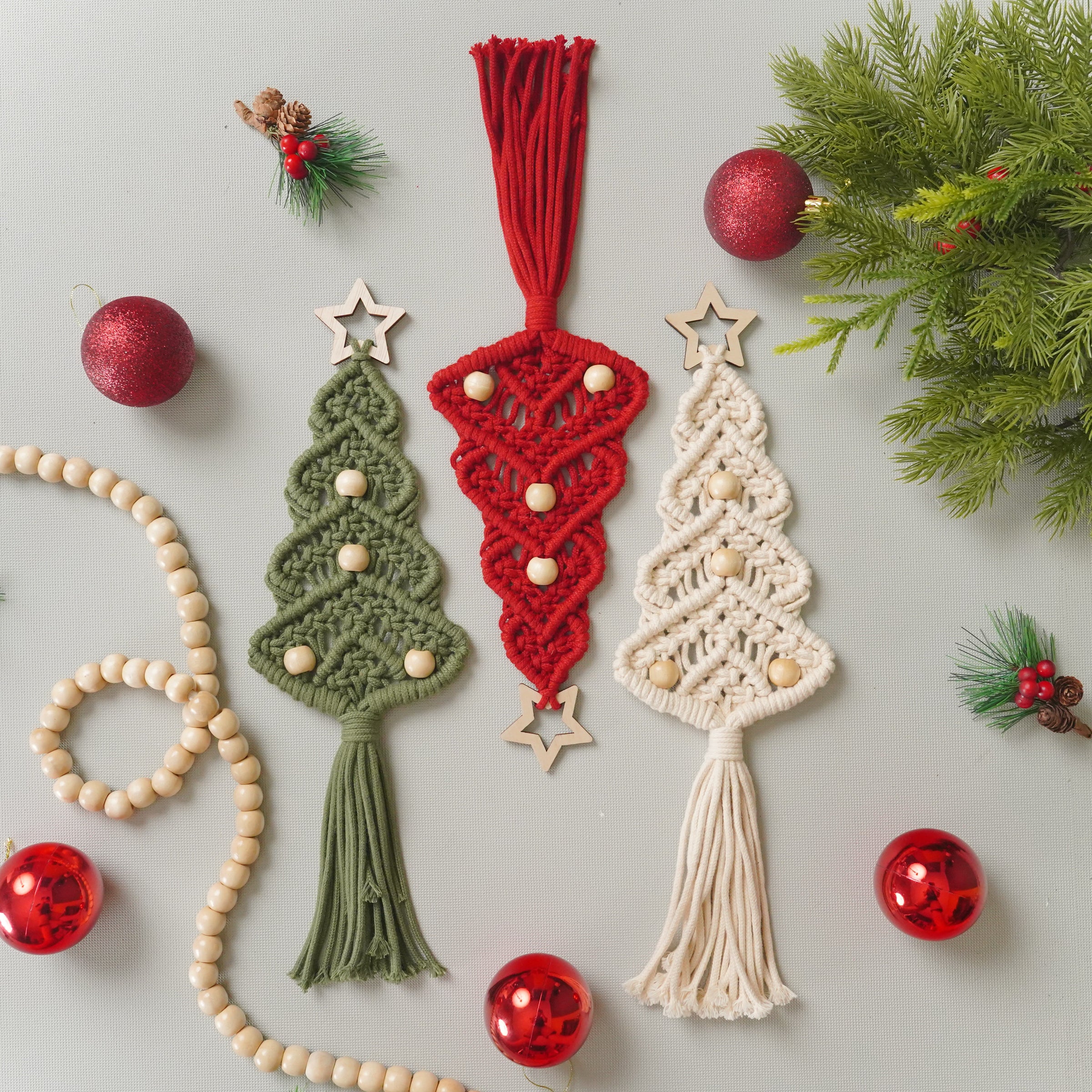 Macrame Christmas Tree Pattern for Christmas Macrame Decor and DIY P54