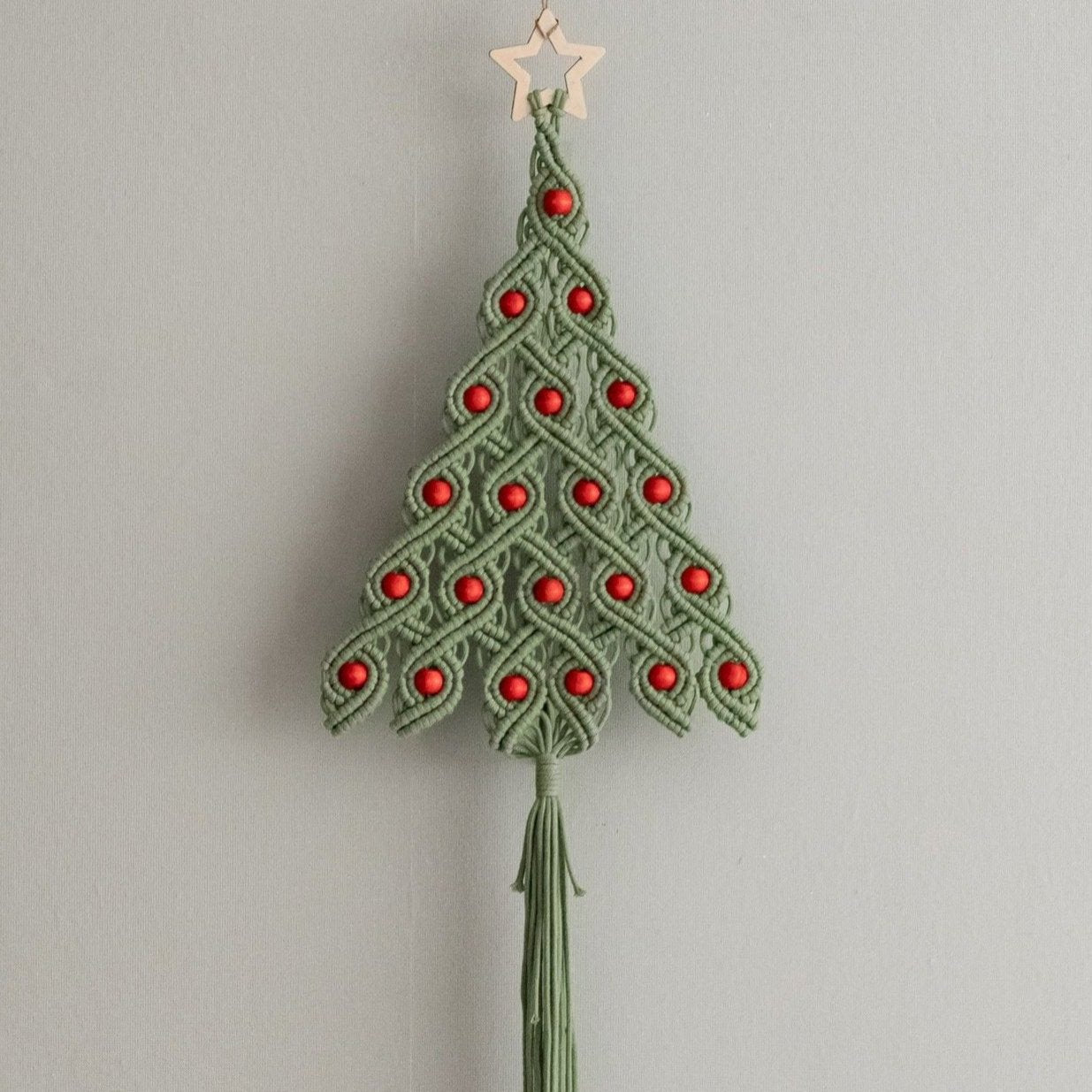 Macrame Christmas Tree for Festive Home Decoration