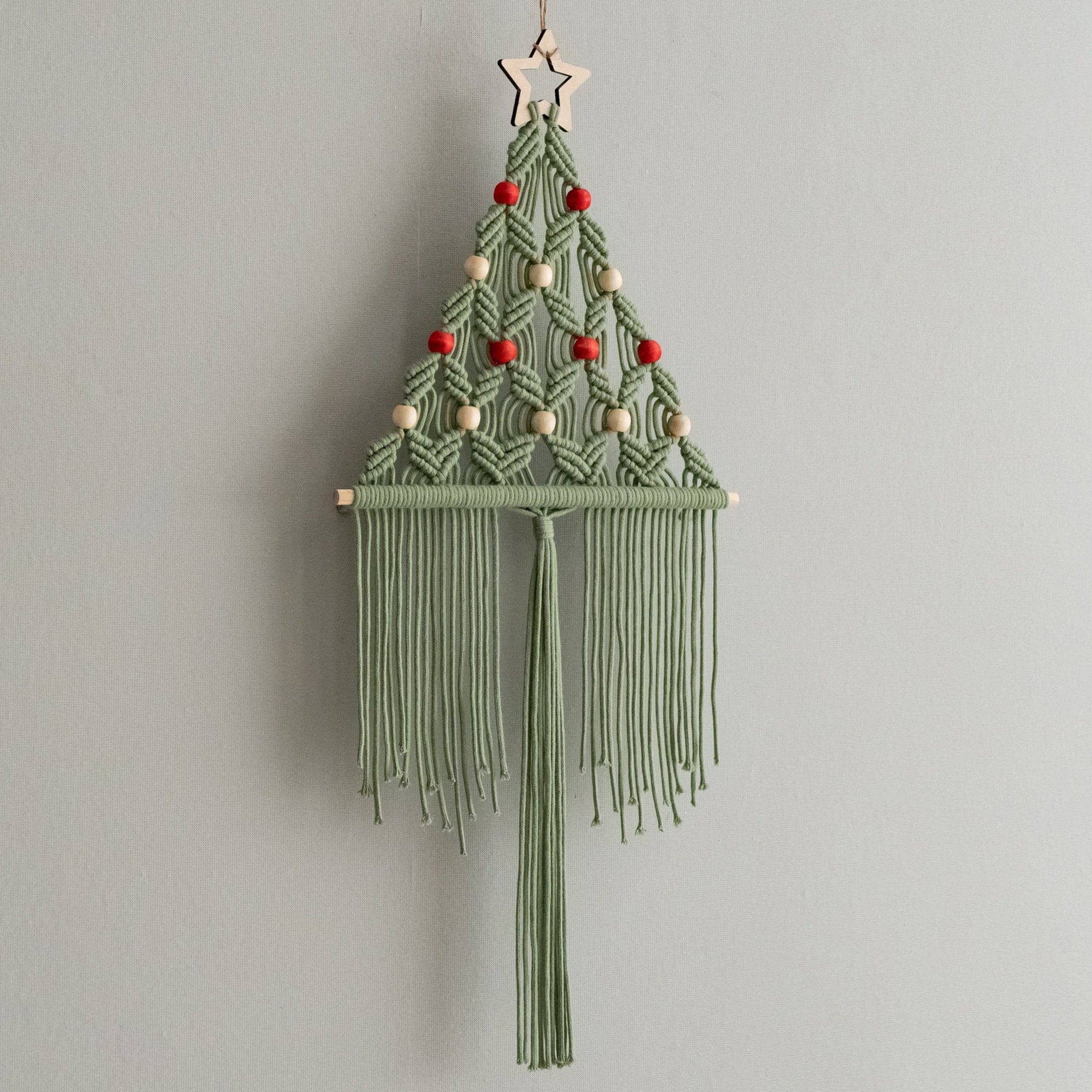 Macrame Christmas Tree  For Boho Holiday Home Decoration