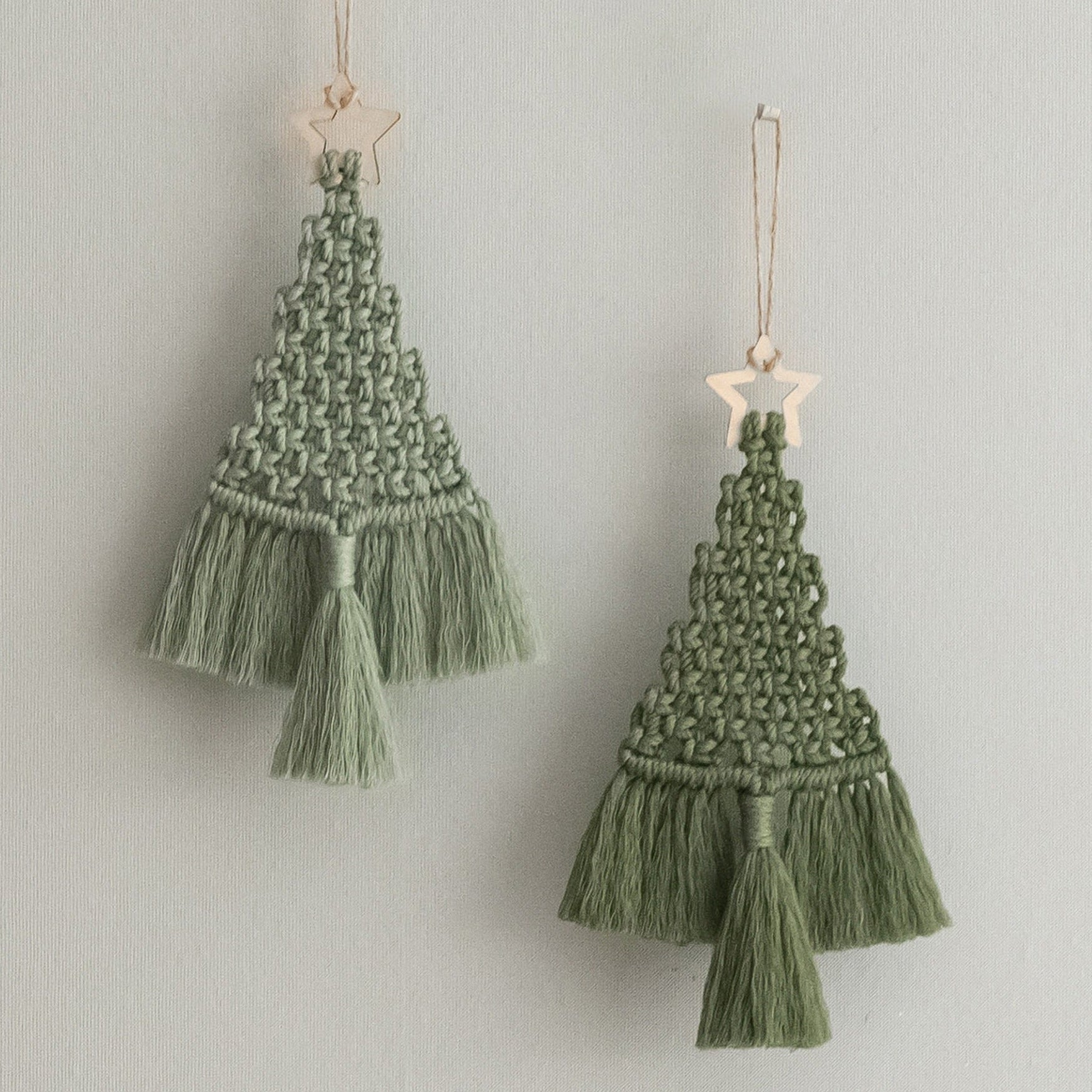 Macrame Christmas Tree macrame for Christmas Wall Decor and Boho Style X05