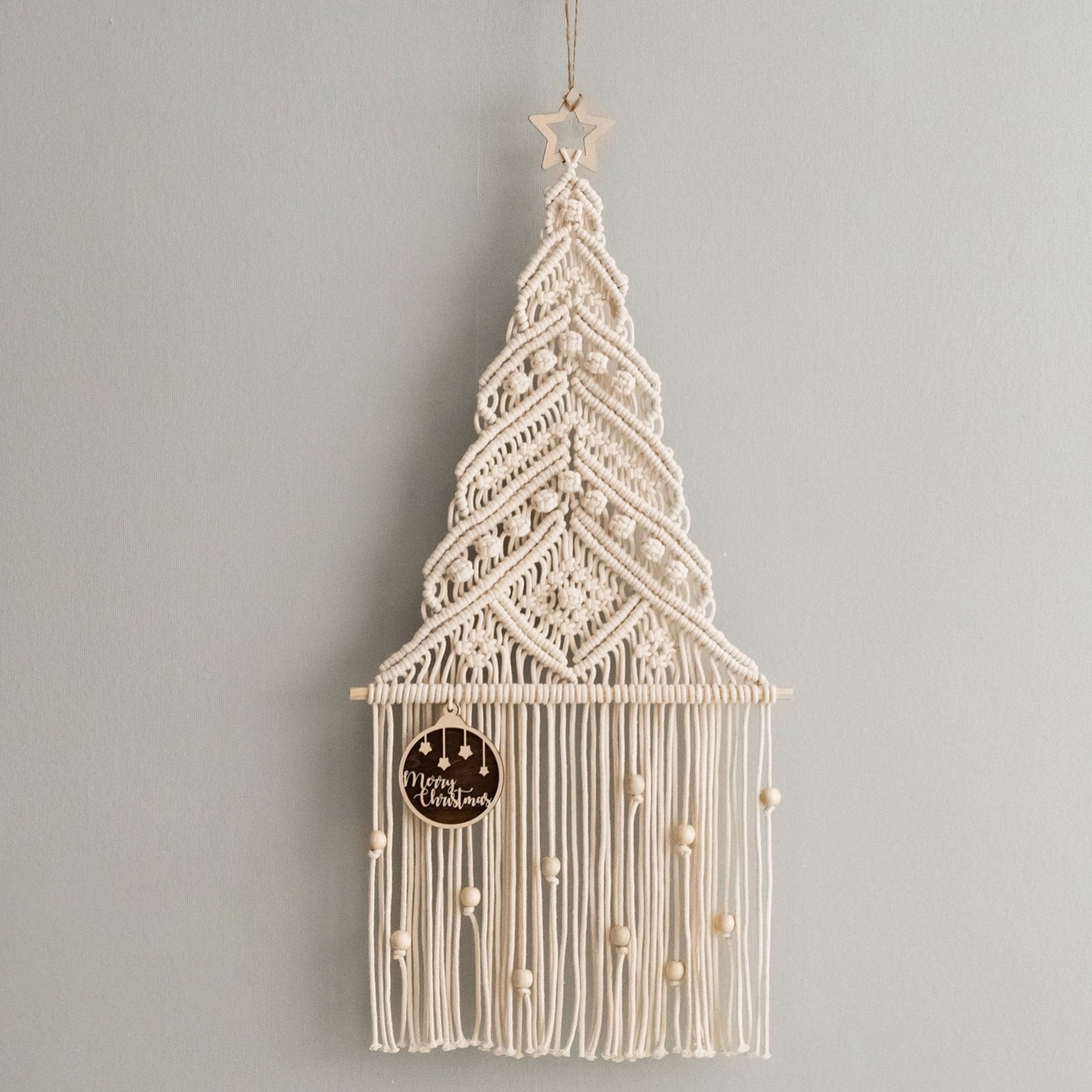 Boho Christmas Tree Wall Art for Festive Holiday Decor