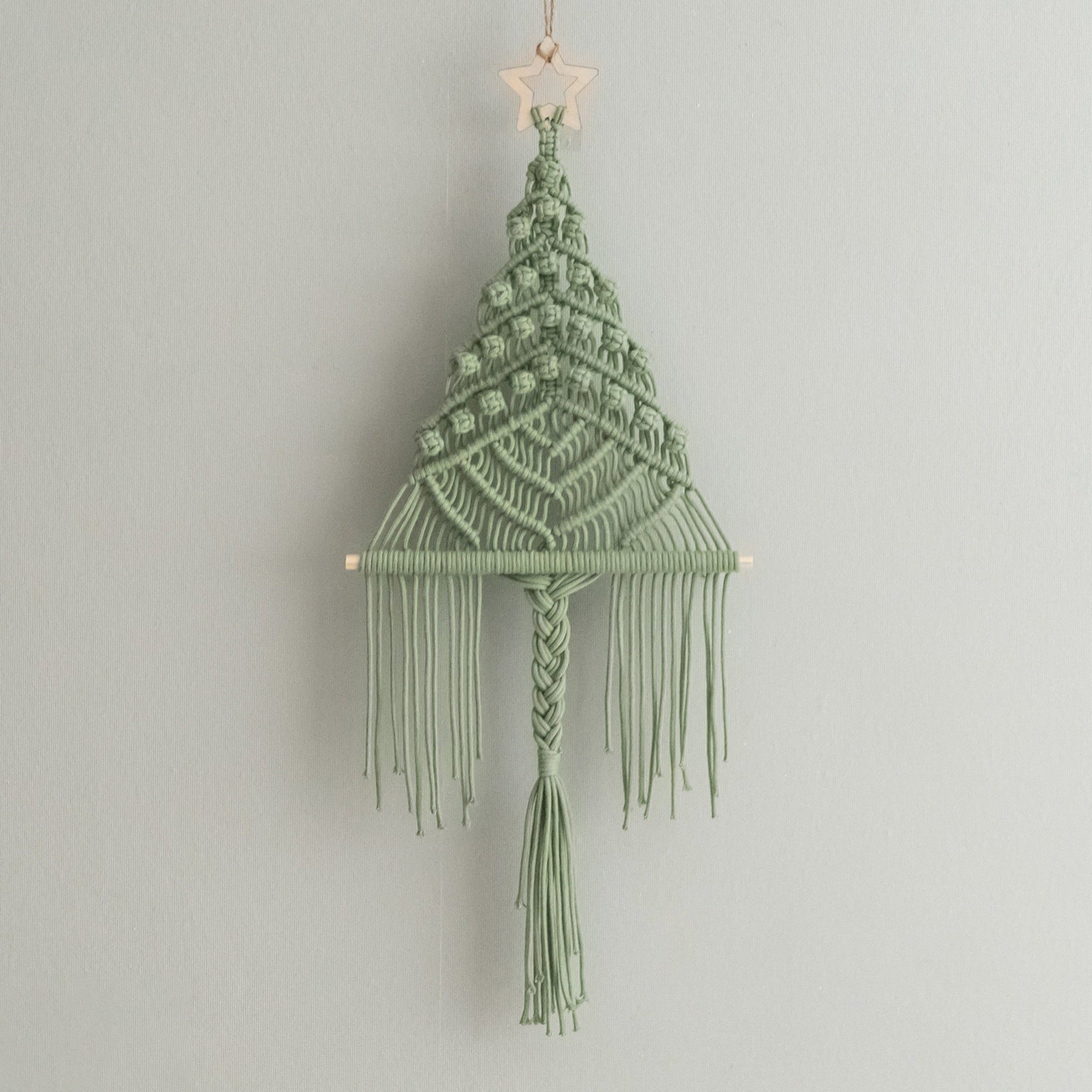 Macrame Christmas Tree Wall Hanging for Christmas Wall Decor X61