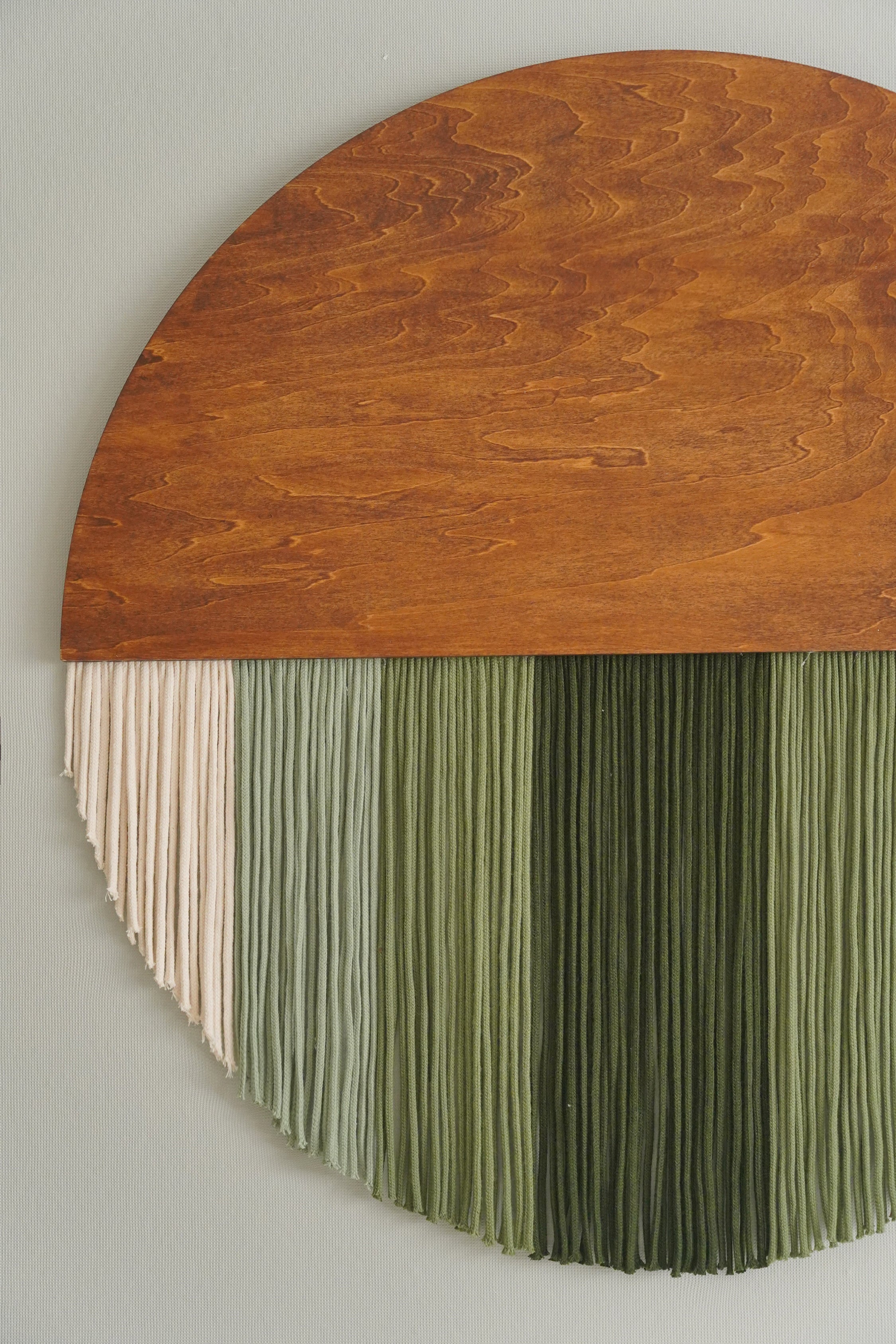 Lunar Memory Wall Hanging round wall decor for handmade macrame art V07