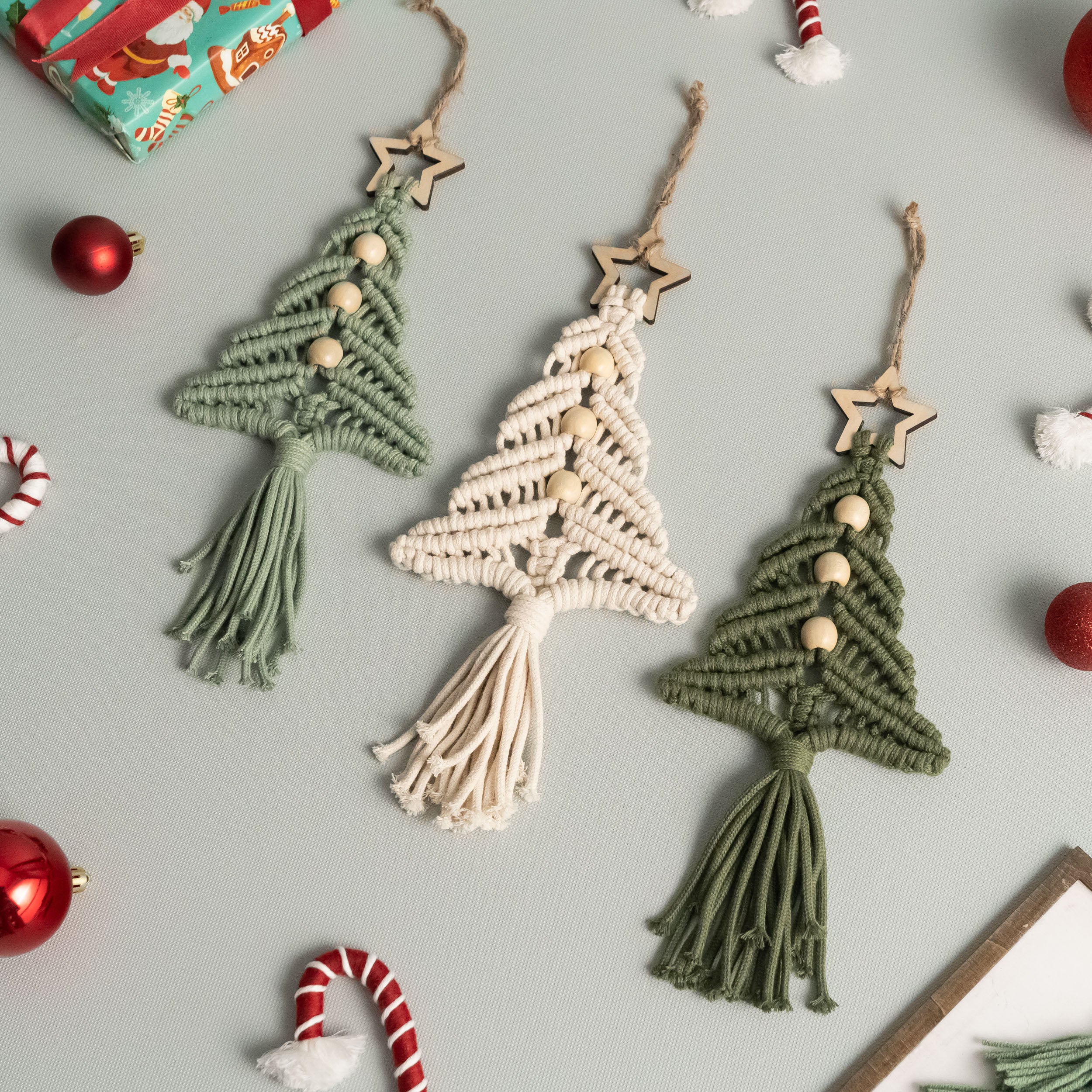 Create Your Own Macrame Christmas Tree DIY Kit for Festive Wall Decor