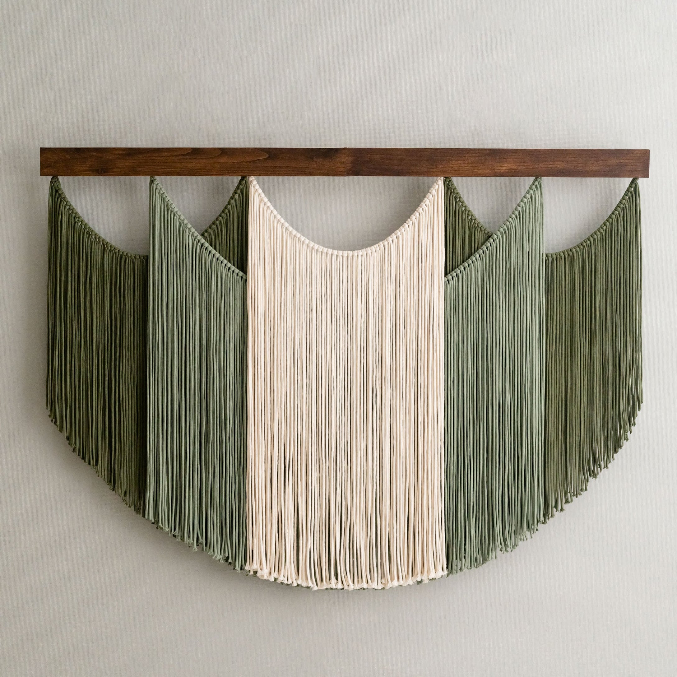 Bohemian Macrame Wall Hanging – Soft Layers Fiber Wall Art Decor V29