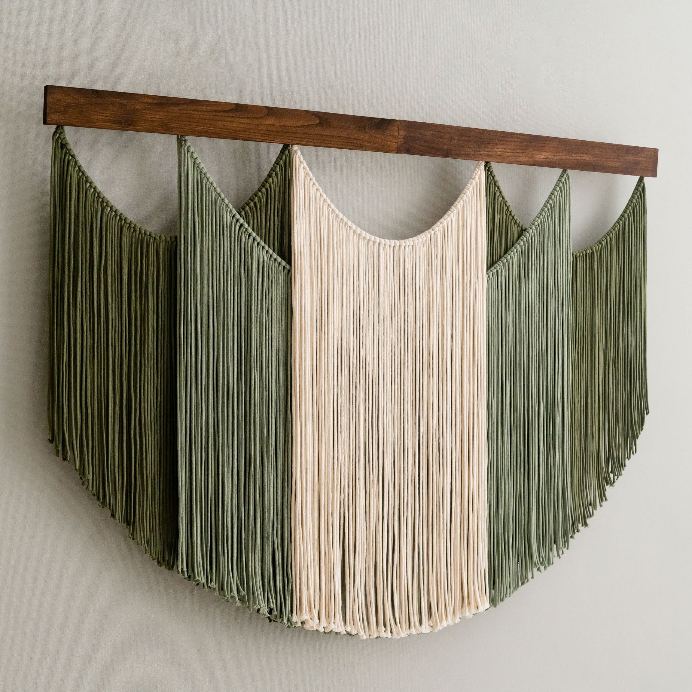 Bohemian Macrame Wall Hanging – Soft Layers Fiber Wall Art Decor V29