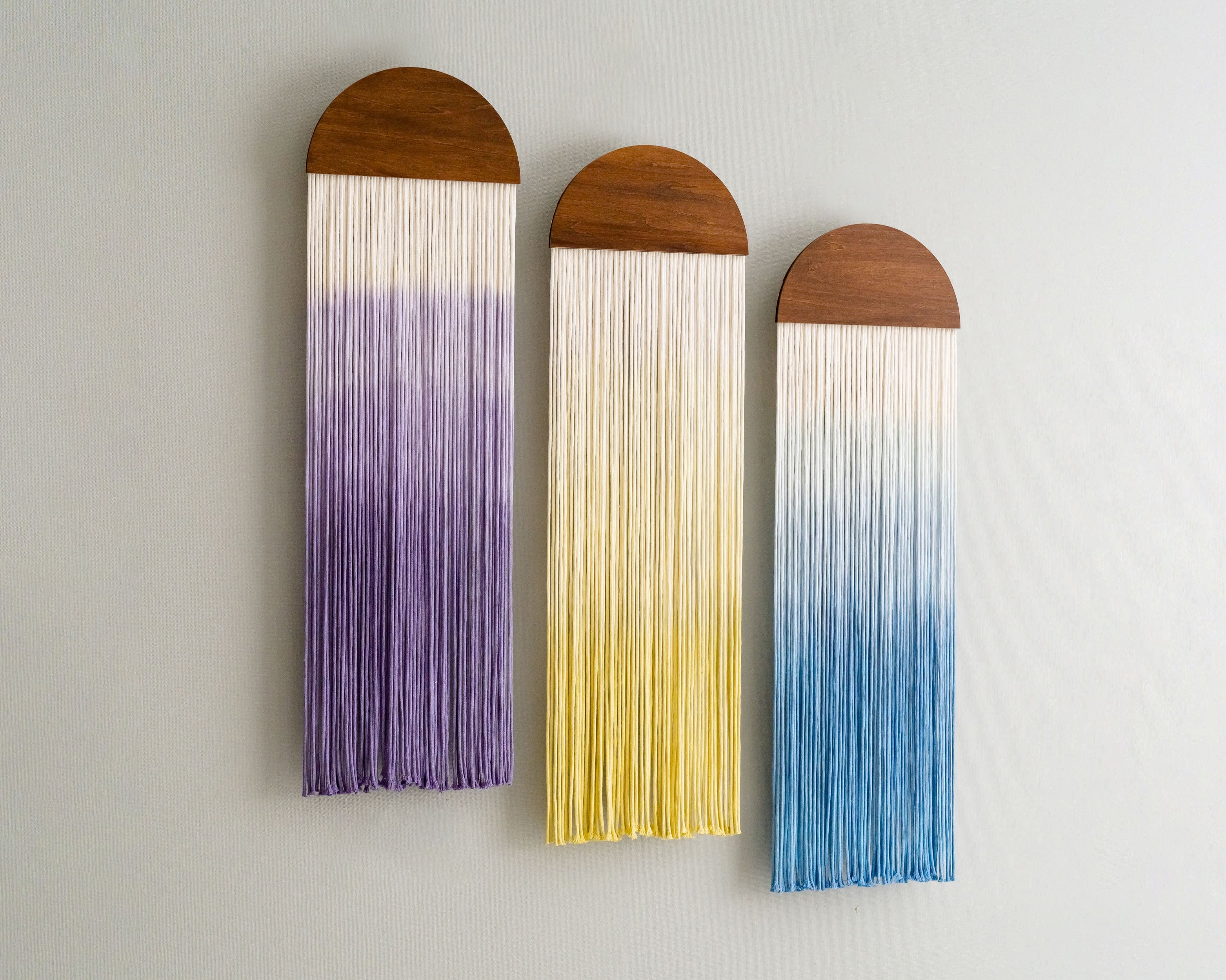 Ombre Macrame Wall Art for Dip Dye Decor