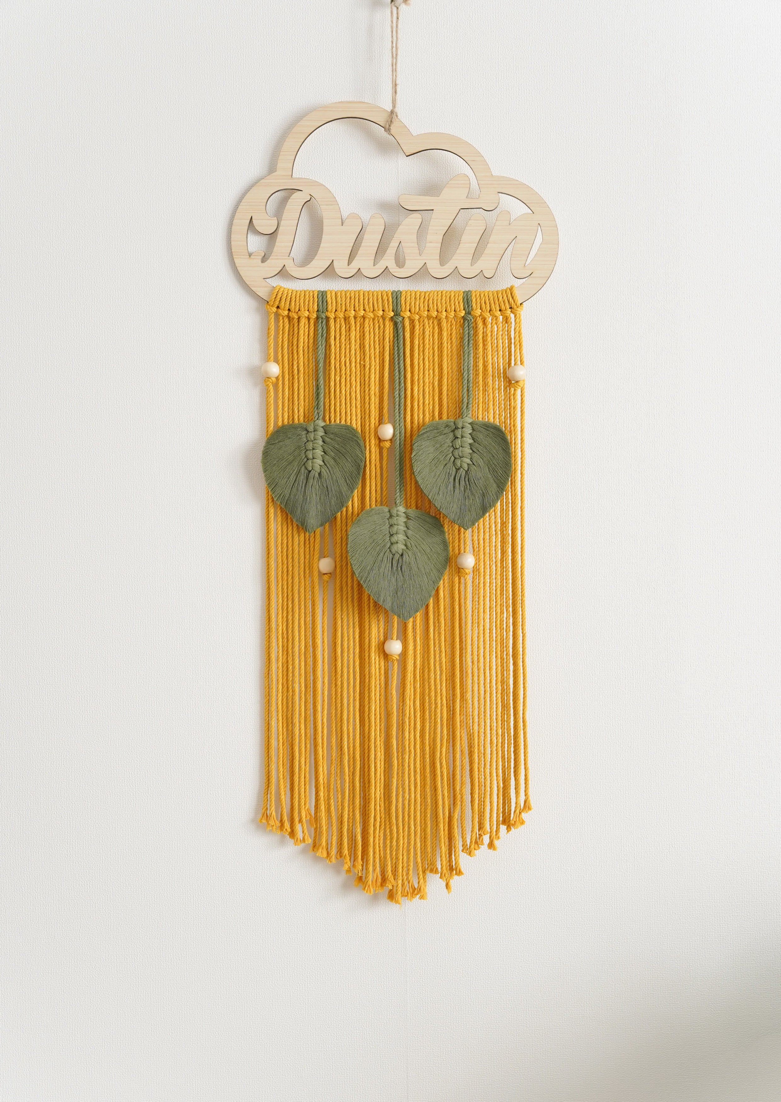 Personalized Name Sign Macrame Wall Hanging for Unique Wall Decor