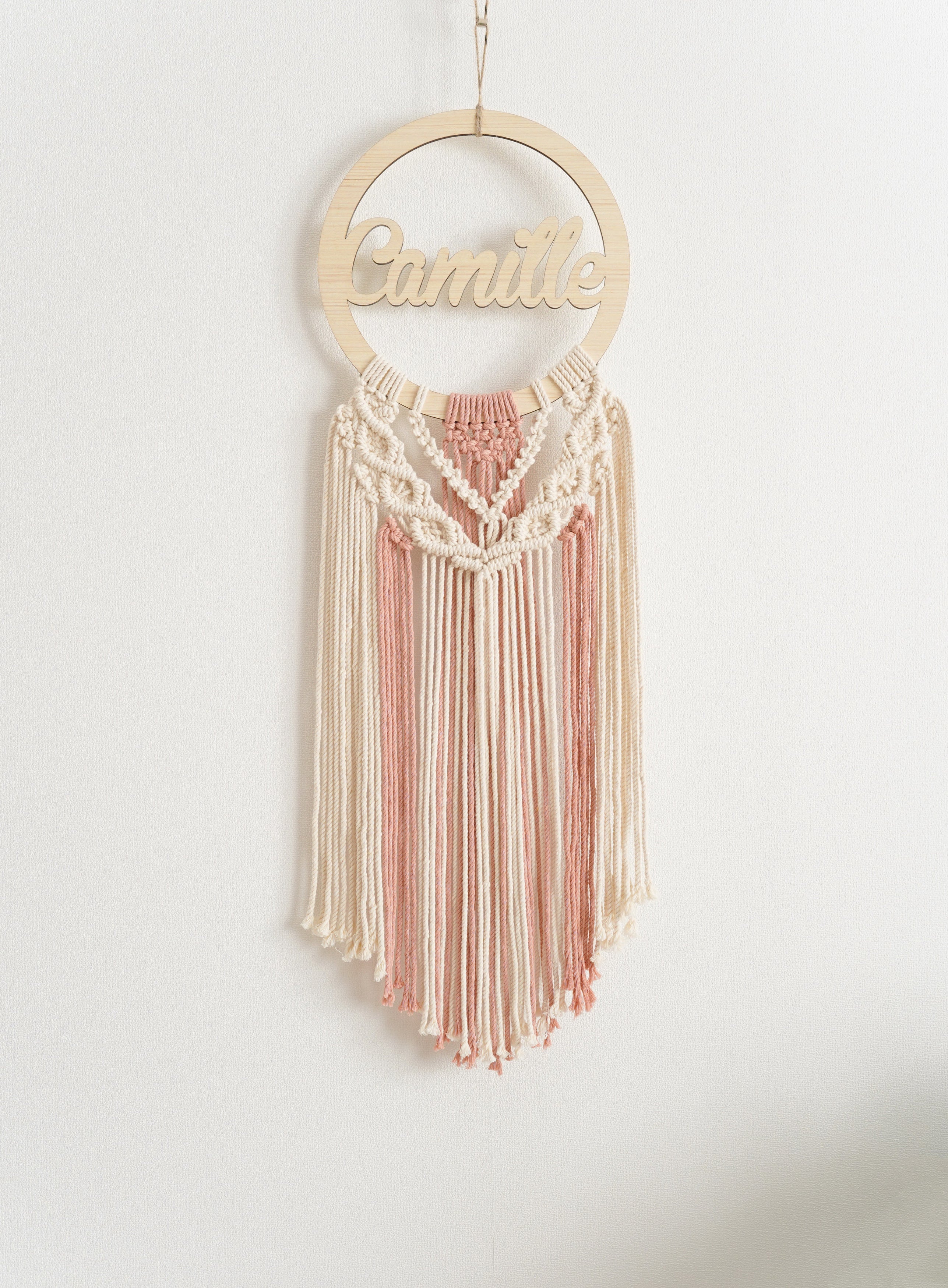 Personalized Name Sign Macrame Wall Hanging for Unique Wall Decor