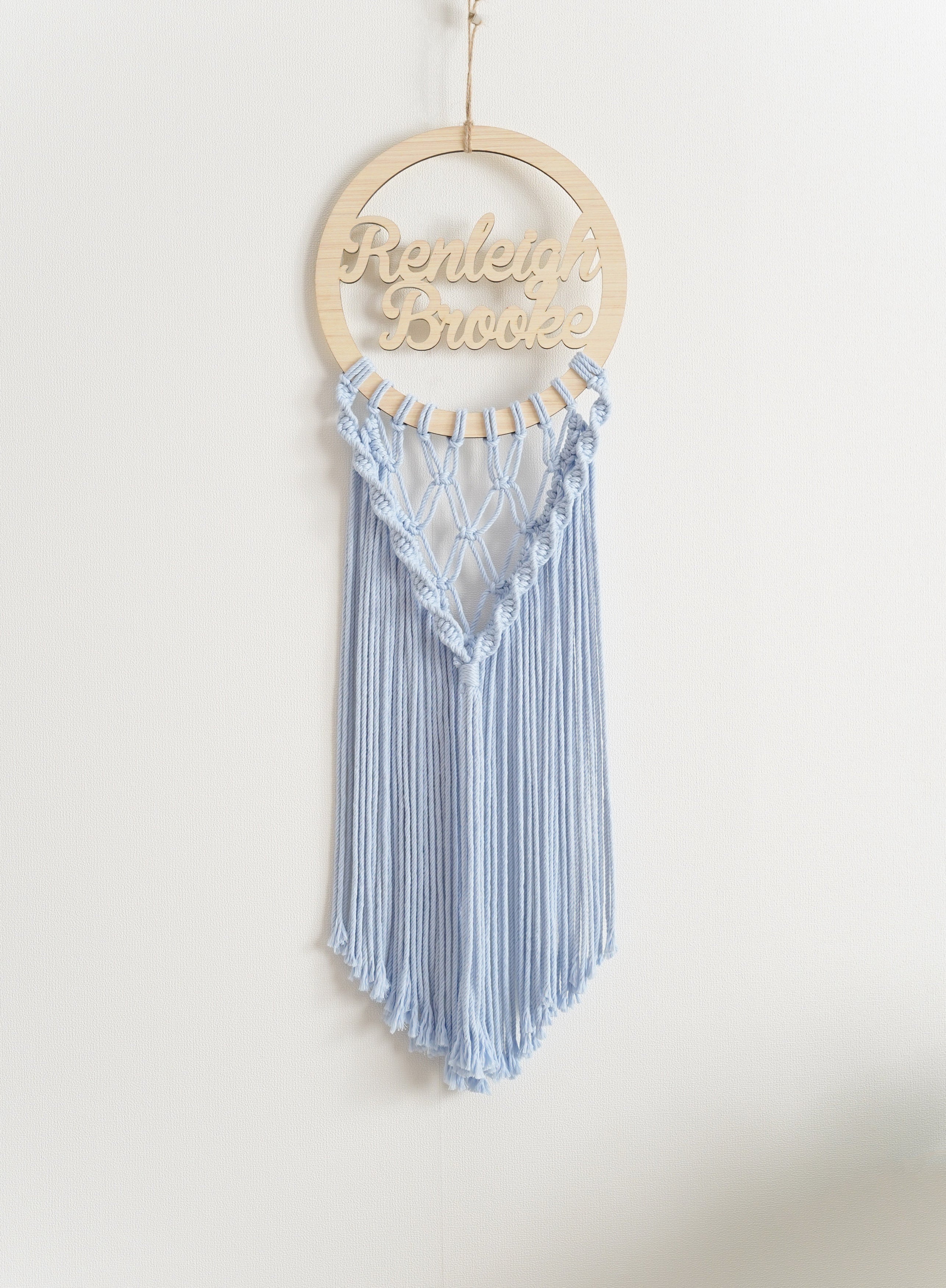 Personalized Name Sign Macrame Wall Hanging for Unique Wall Decor