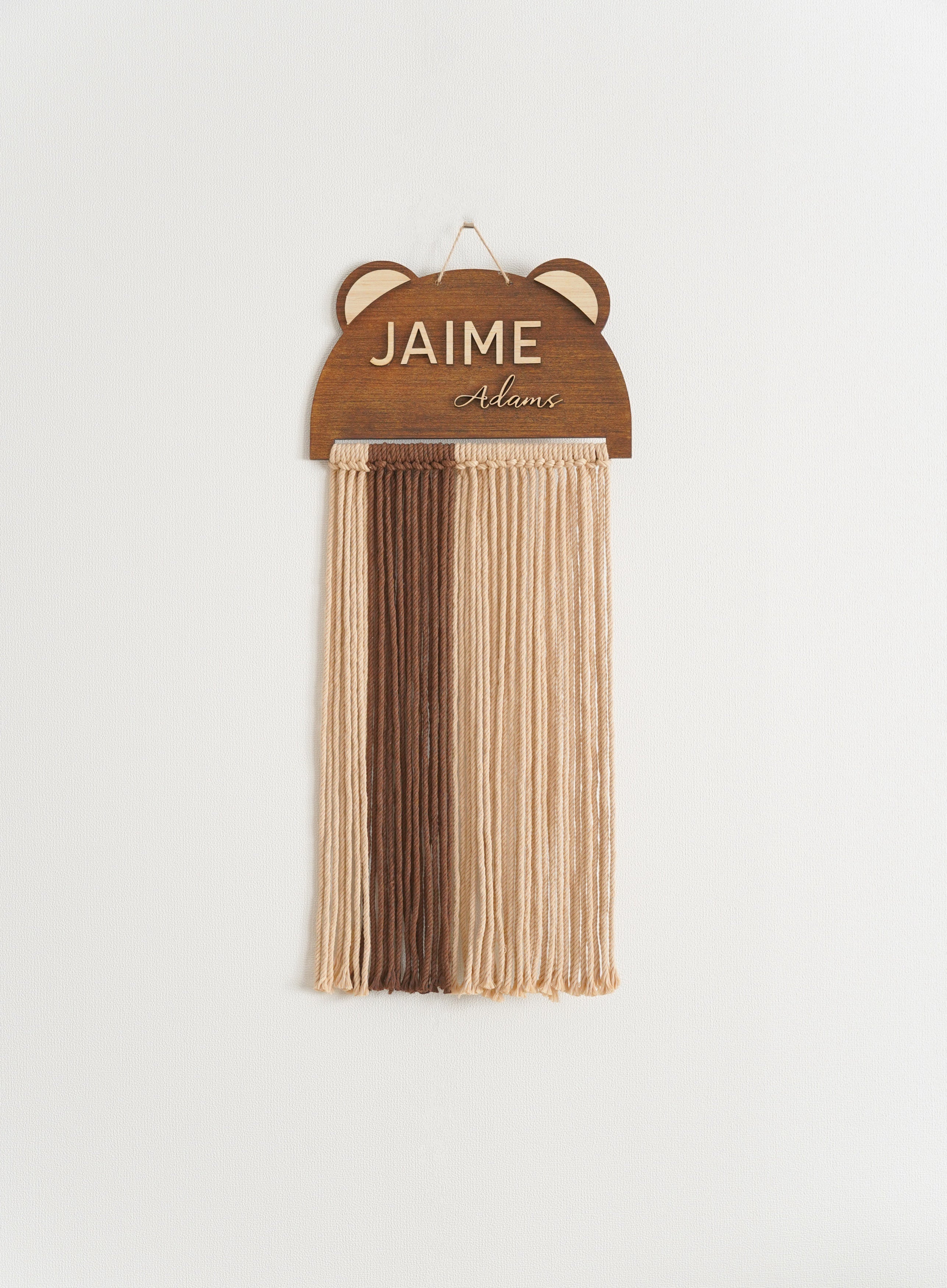 Personalized Name Sign Macrame Wall Hanging for Unique Wall Decor