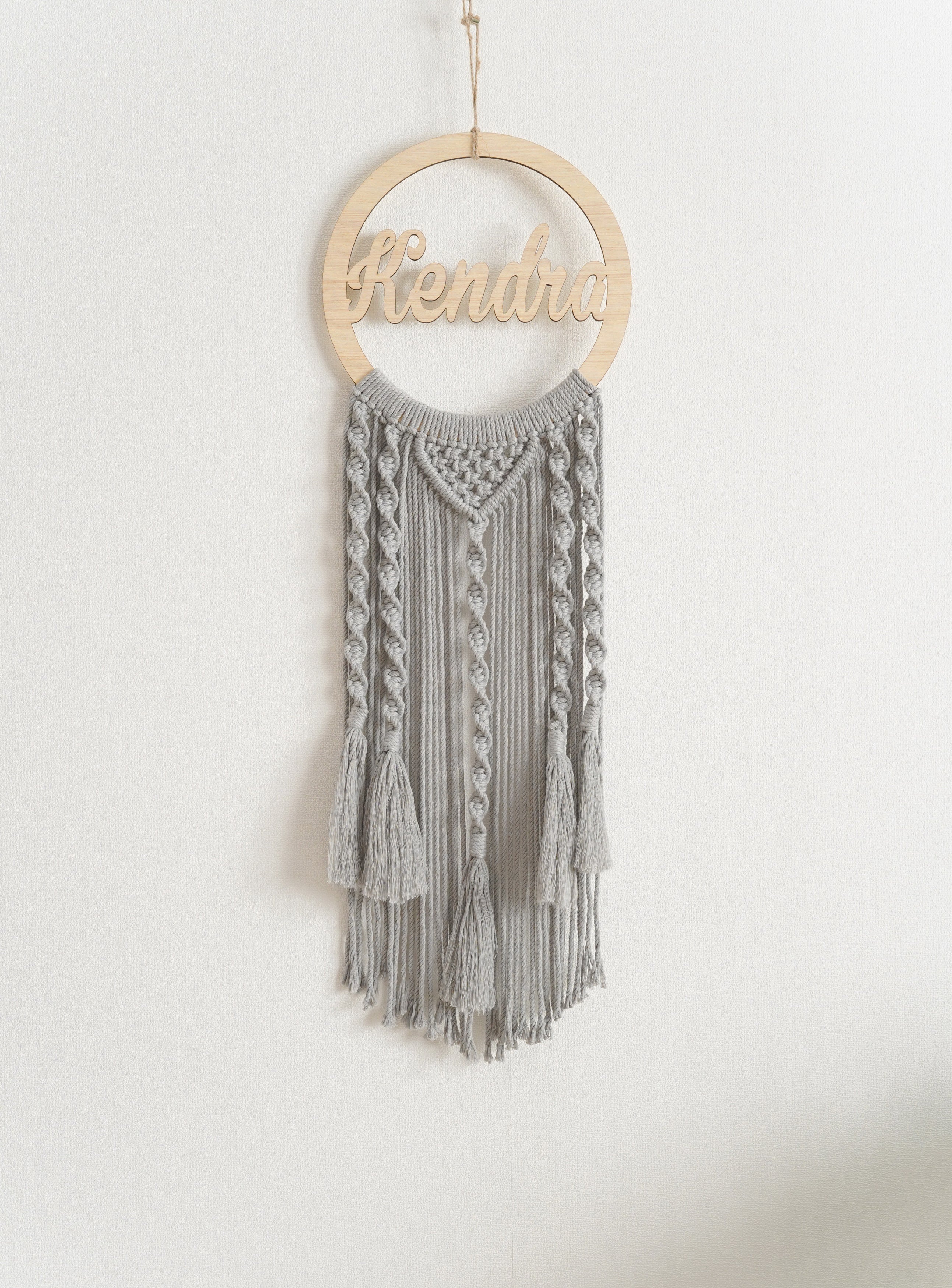 Personalized Name Sign Macrame Wall Hanging for Unique Wall Decor