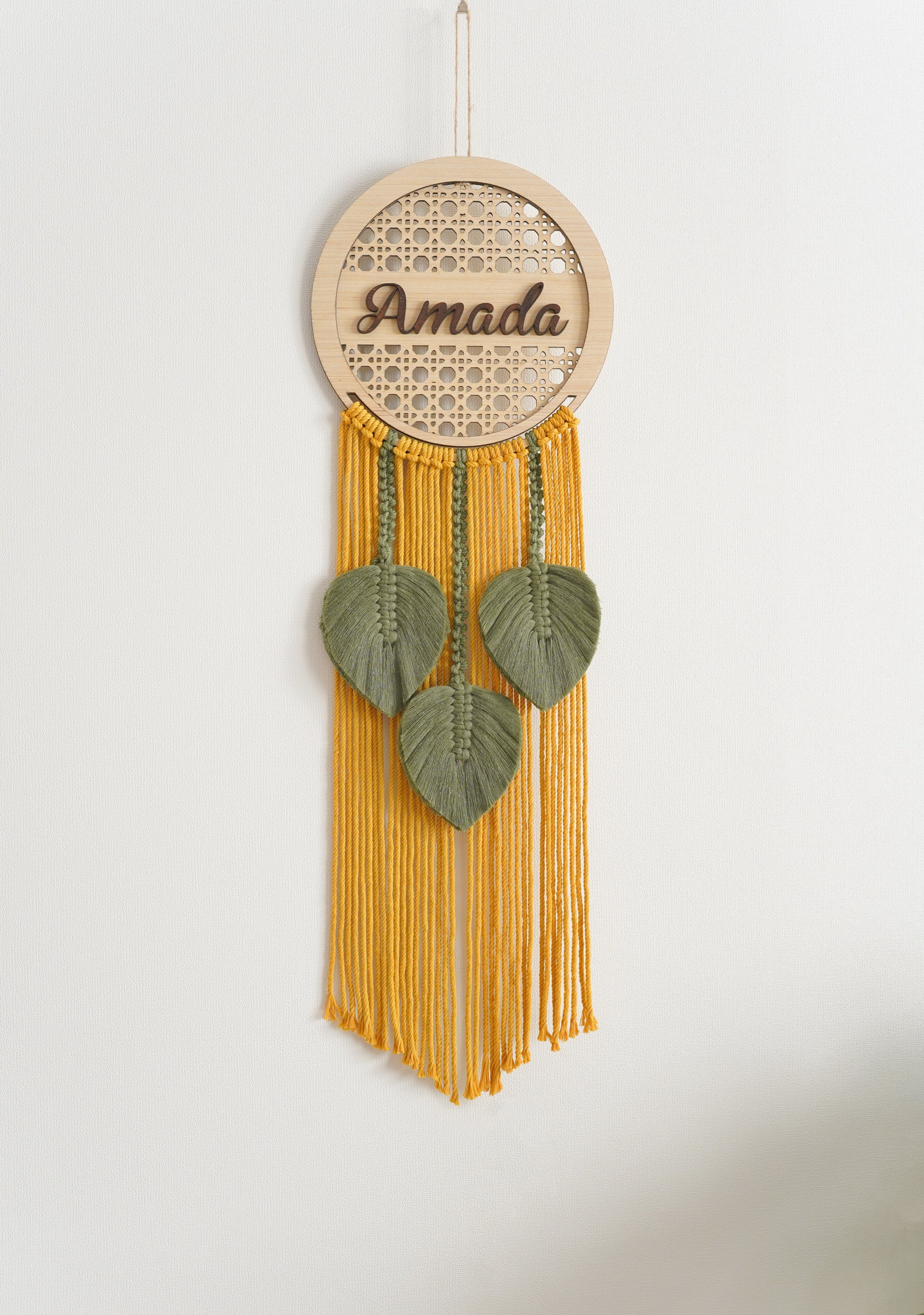 Personalized Name Sign Macrame Wall Hanging for Unique Wall Decor