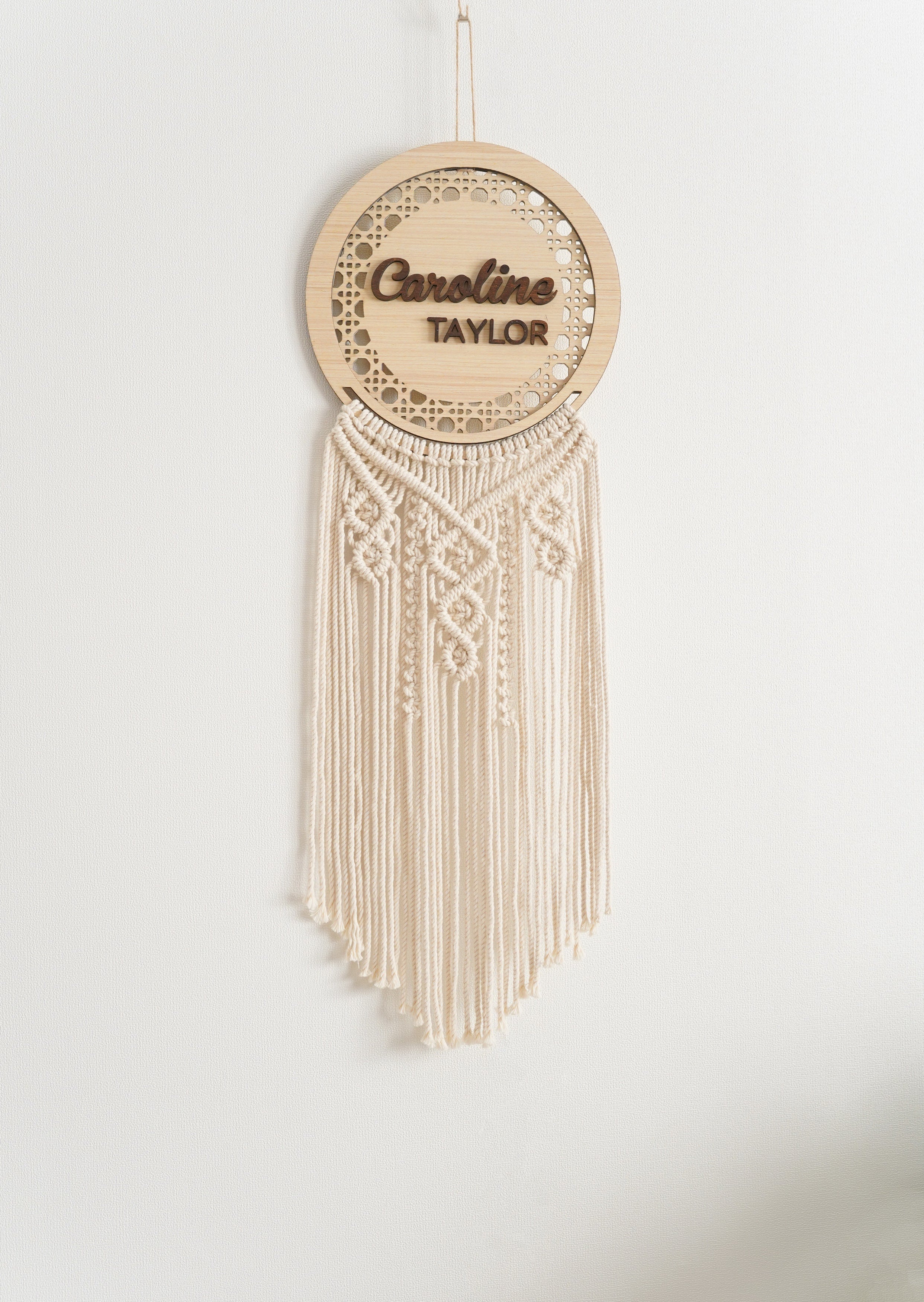 Personalized Name Sign Macrame Wall Hanging for Unique Wall Decor