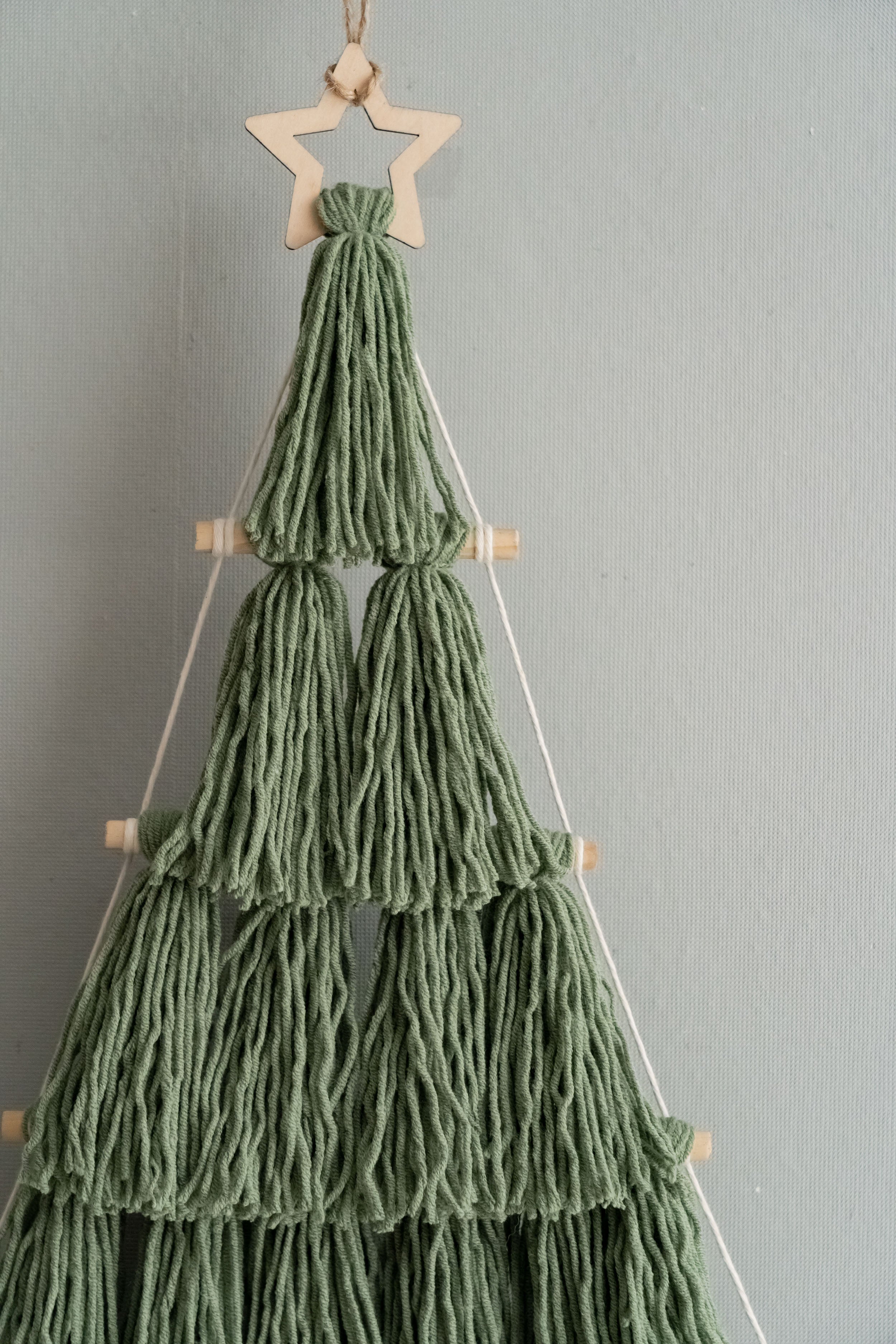 Christmas Tree Wall Hanging For Boho Holiday Decor