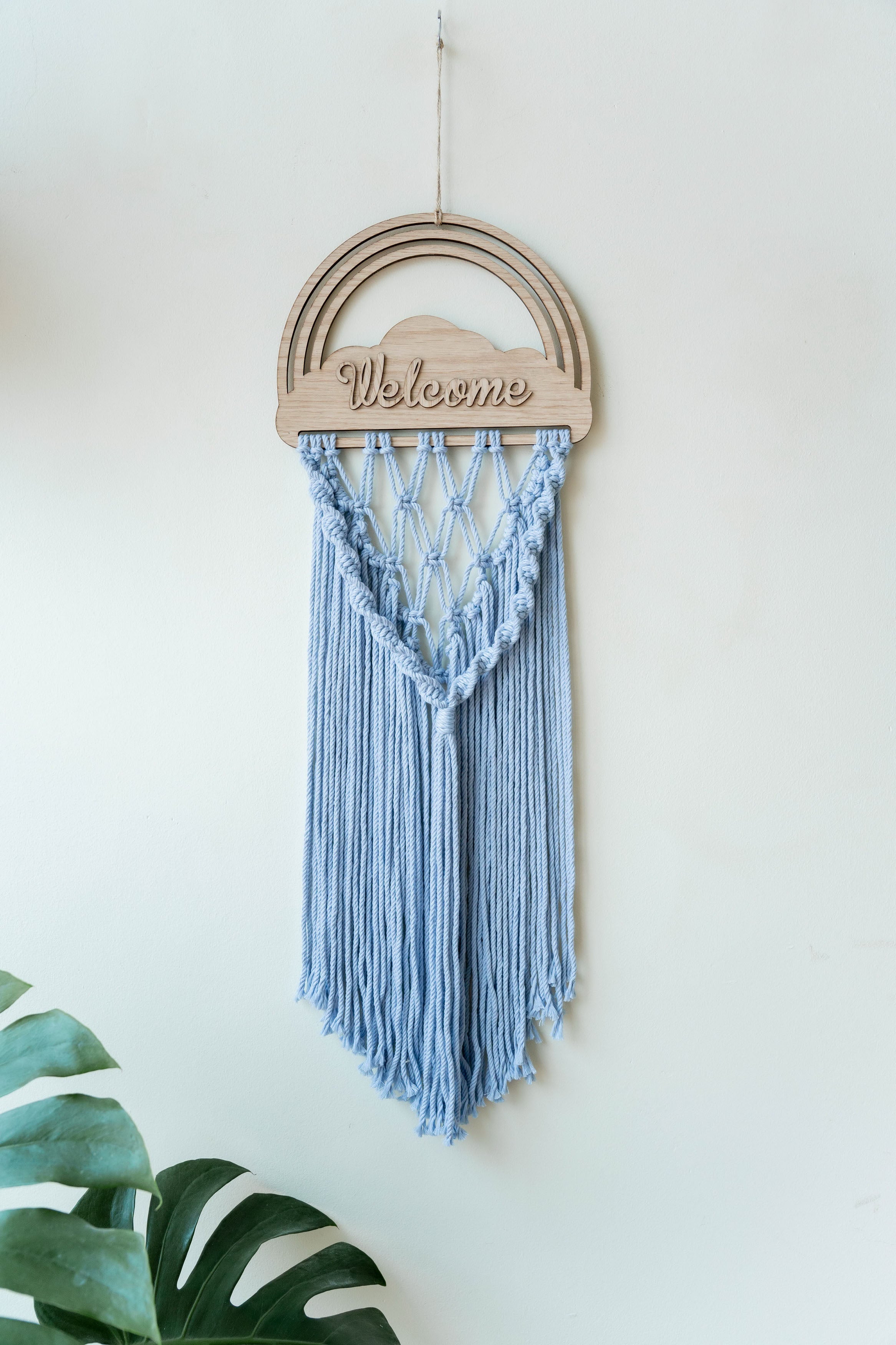 Personalized Name Sign Macrame Wall Hanging for Unique Wall Decor