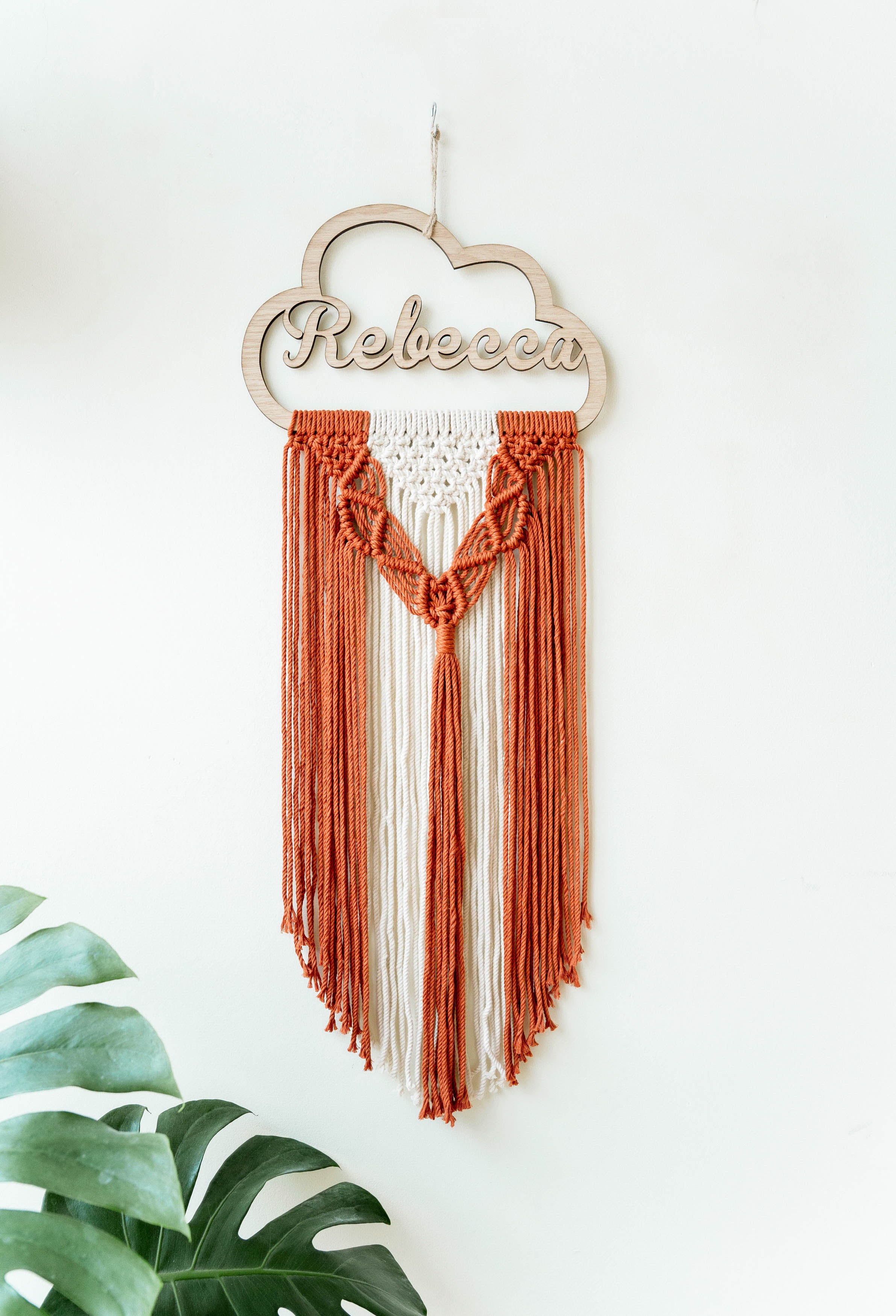 Personalized Name Sign Macrame Wall Hanging for Unique Wall Decor