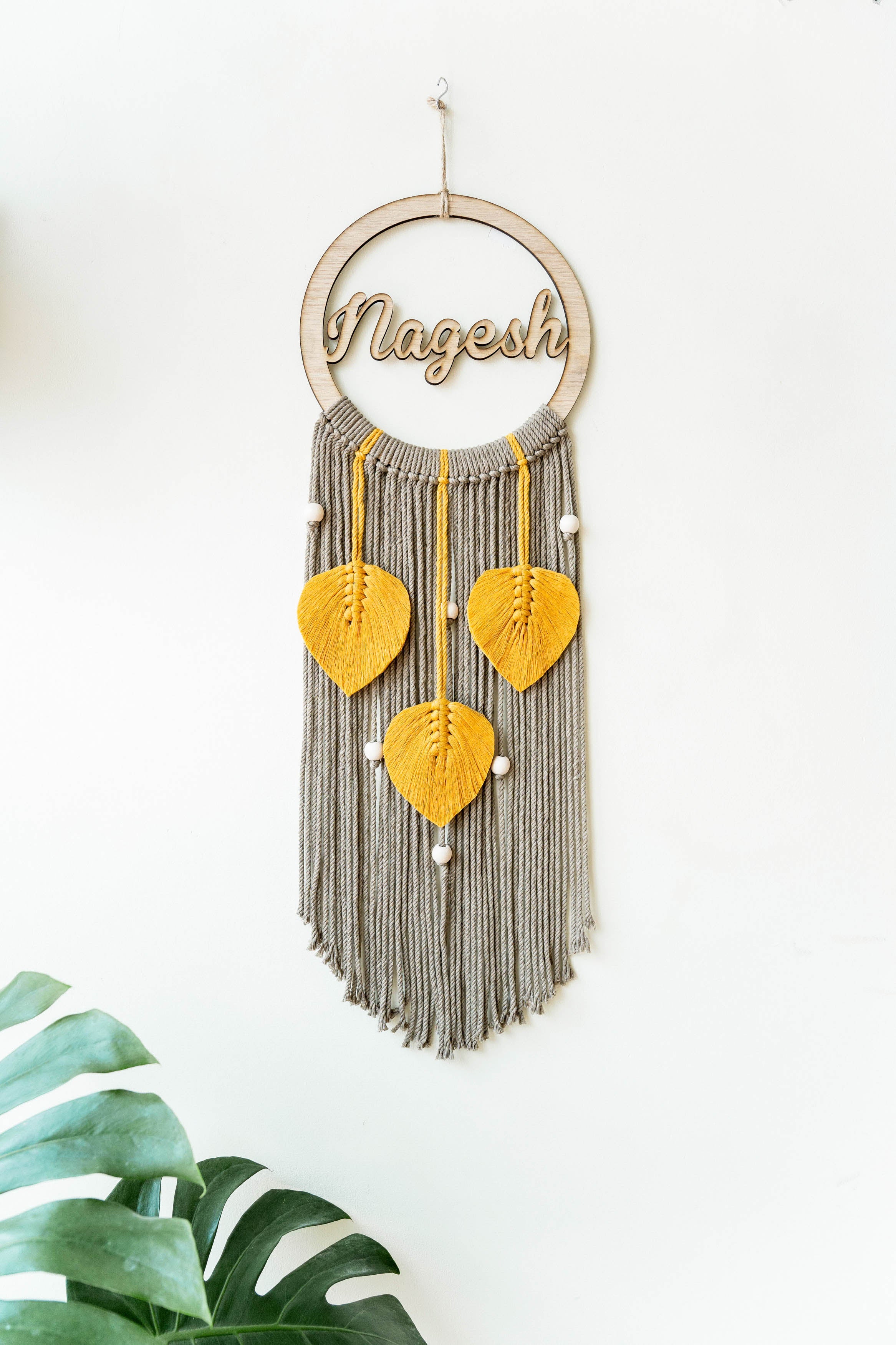 Personalized Name Sign Macrame Wall Hanging for Unique Wall Decor