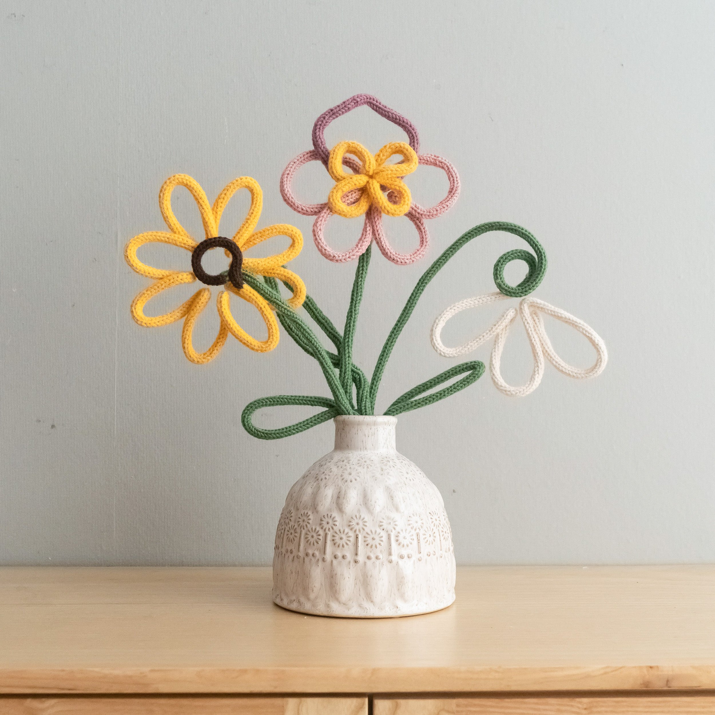 Flower Vase Stems Decor Handmade for Unique Home Wall Decor U41