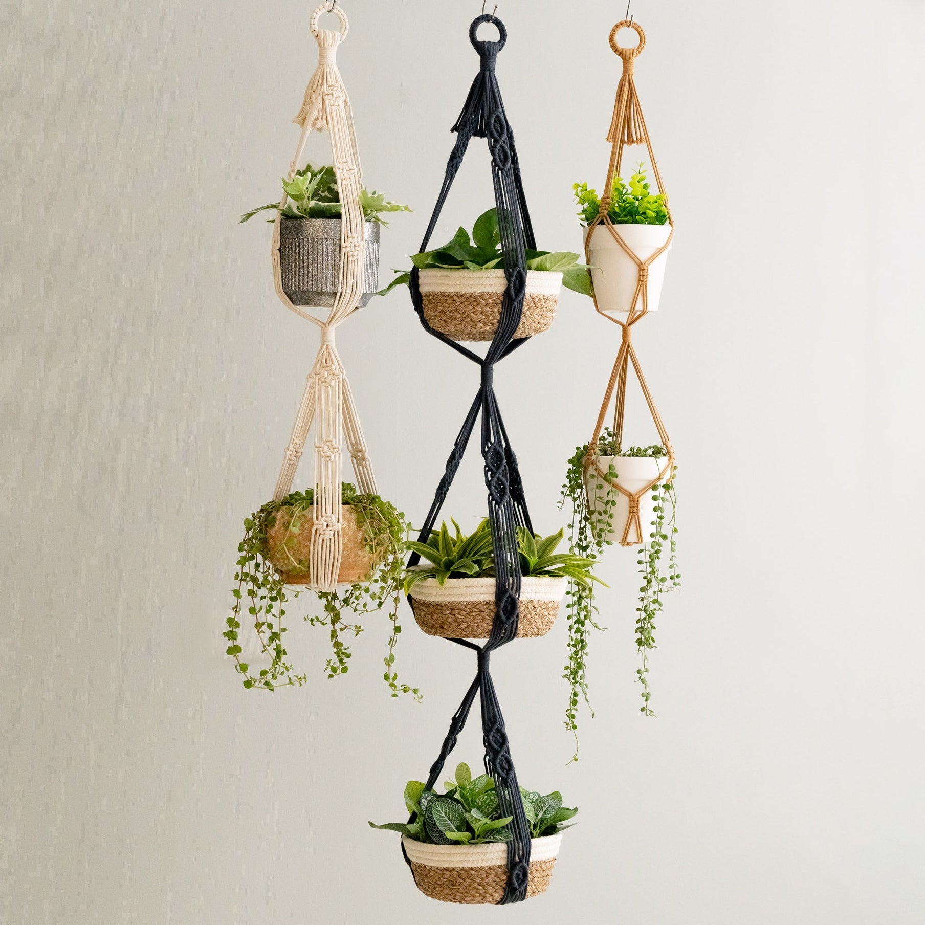 Macrame Plant Hanger macrame for plant hangers and layered decor I73