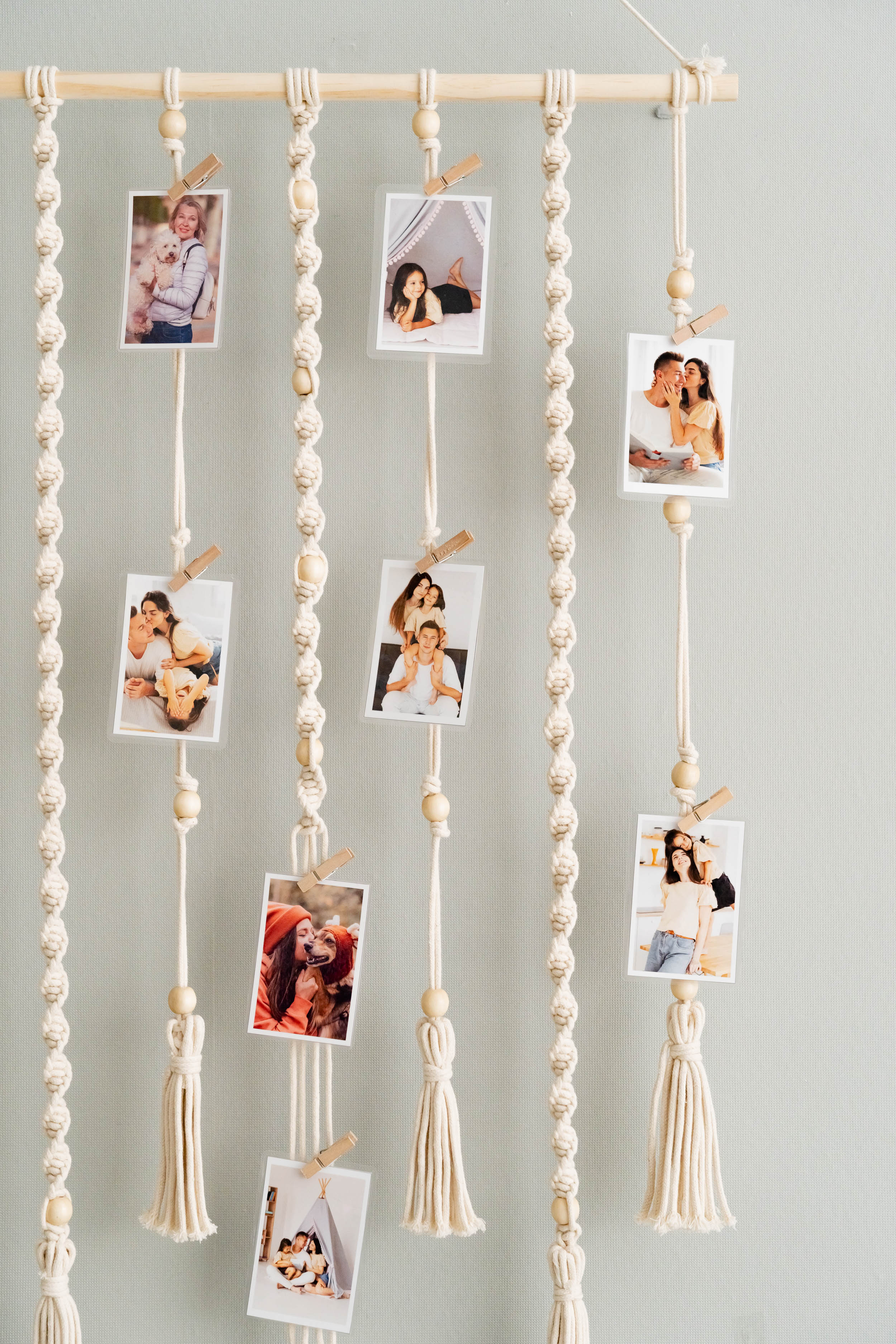 Wall Photo Hanger For Boho Home Decor